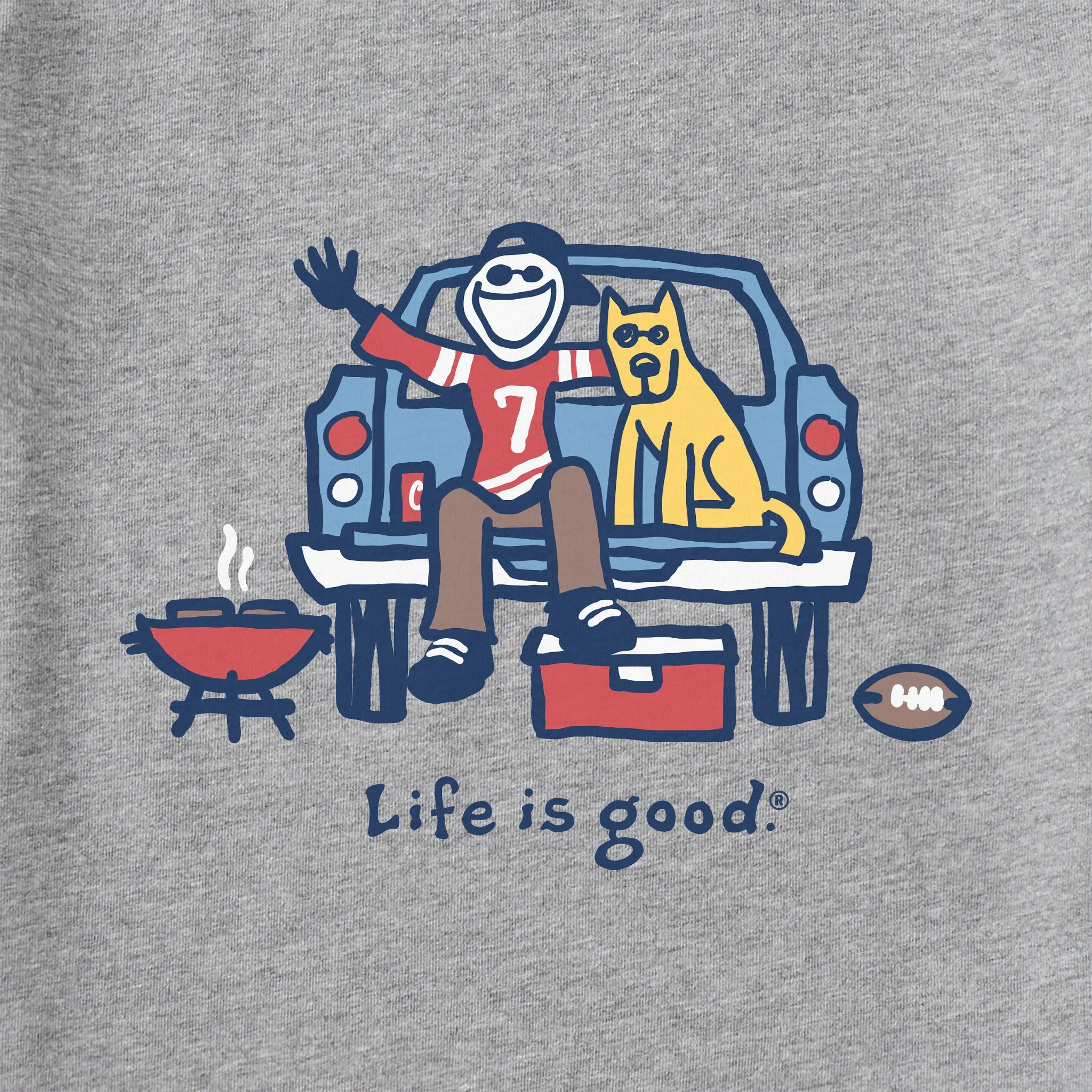 Men's Jake and Rocket Tailgate Short Sleeve Tee Life is Good