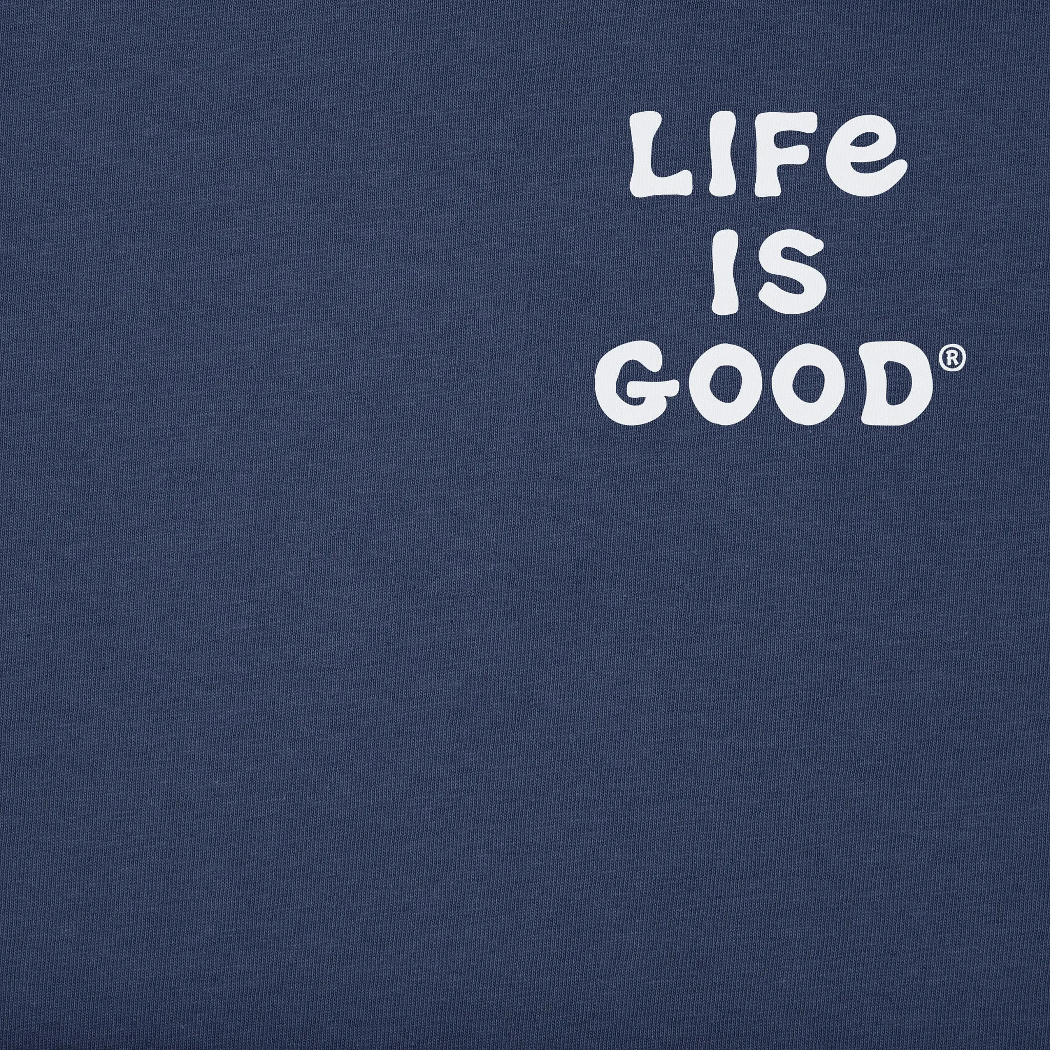 Men's Jake Can't Sing Guitar Short Sleeve Crusher Tee Life is Good