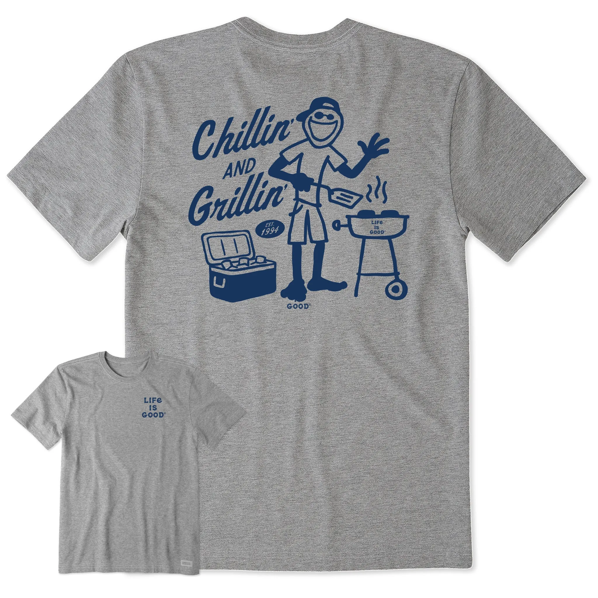 Men's Jake Chillin and Grillin Short Sleeve Tee Life is Good