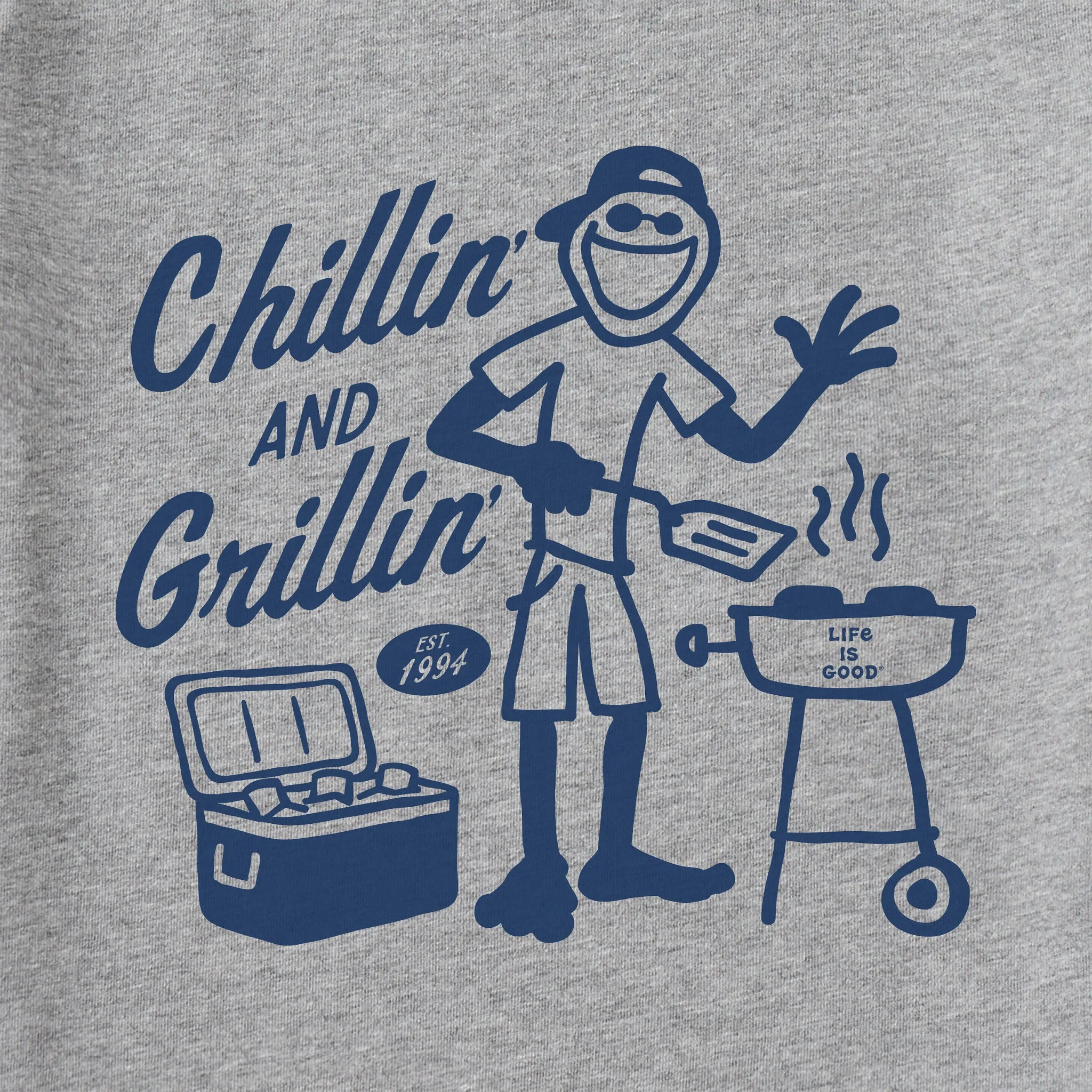 Men's Jake Chillin and Grillin Short Sleeve Tee Life is Good