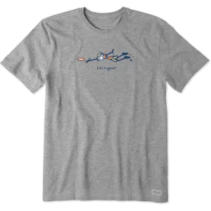 Men's Jake Disc Golf Short Sleeve Crusher Tee Life is Good