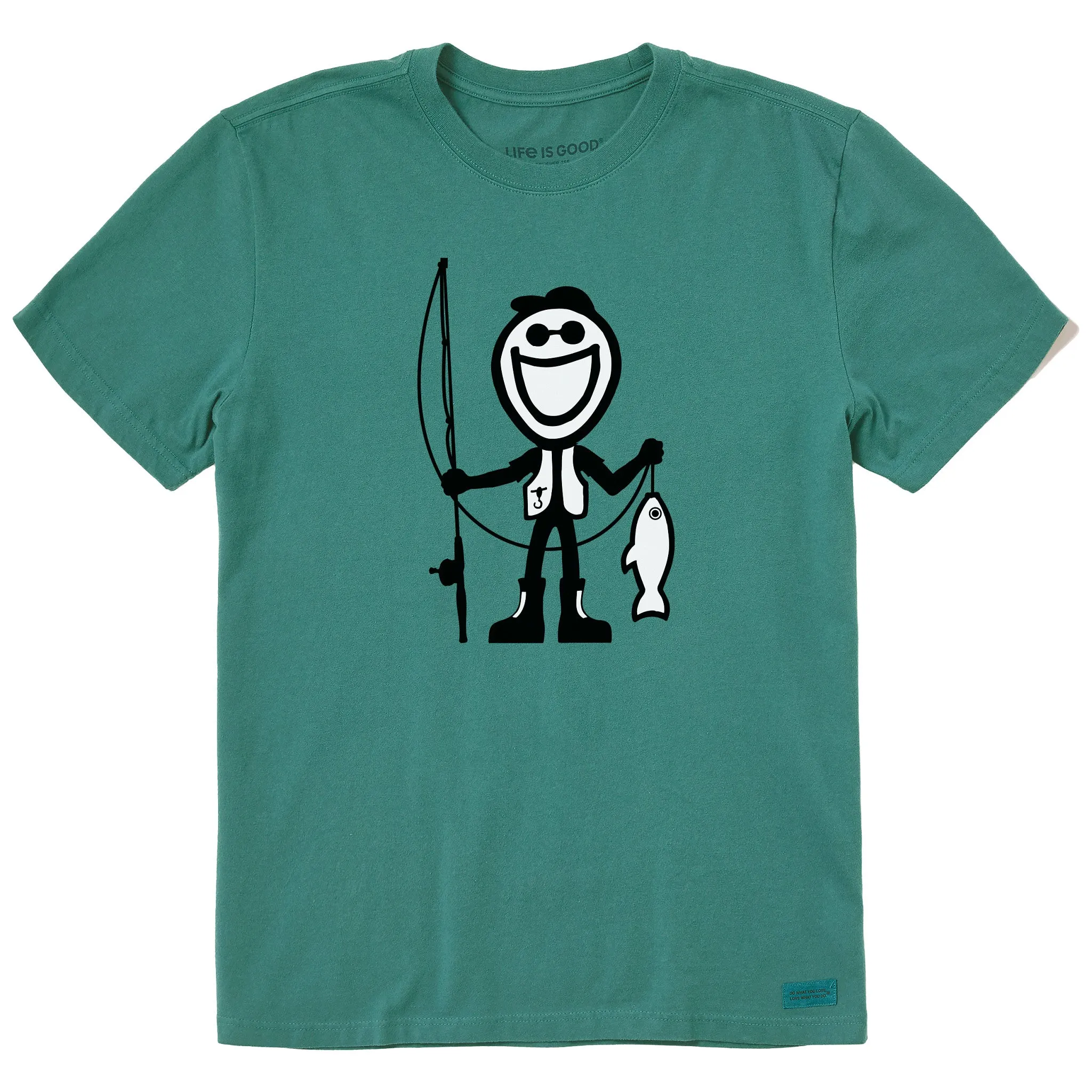 Men's Jake Fish Short Sleeve Crusher Tee Life is Good