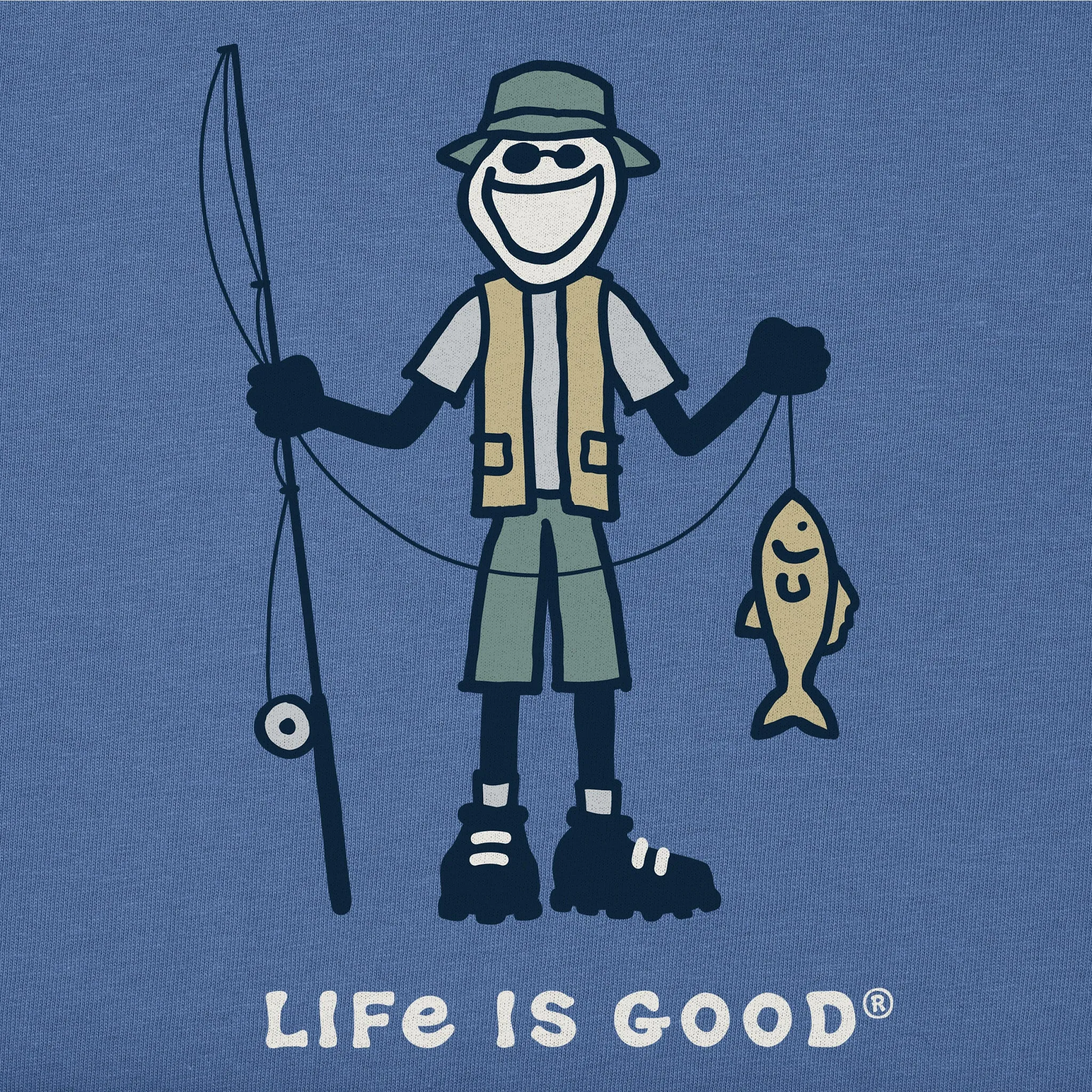 Men's Jake Fisherman Short Sleeve Tee Life is Good