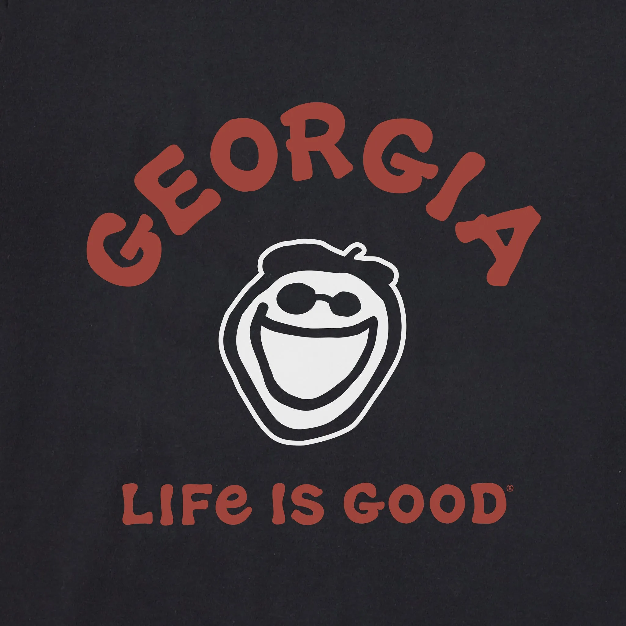 Men's Jake Georgia Short Sleeve Crusher Tee Life is Good