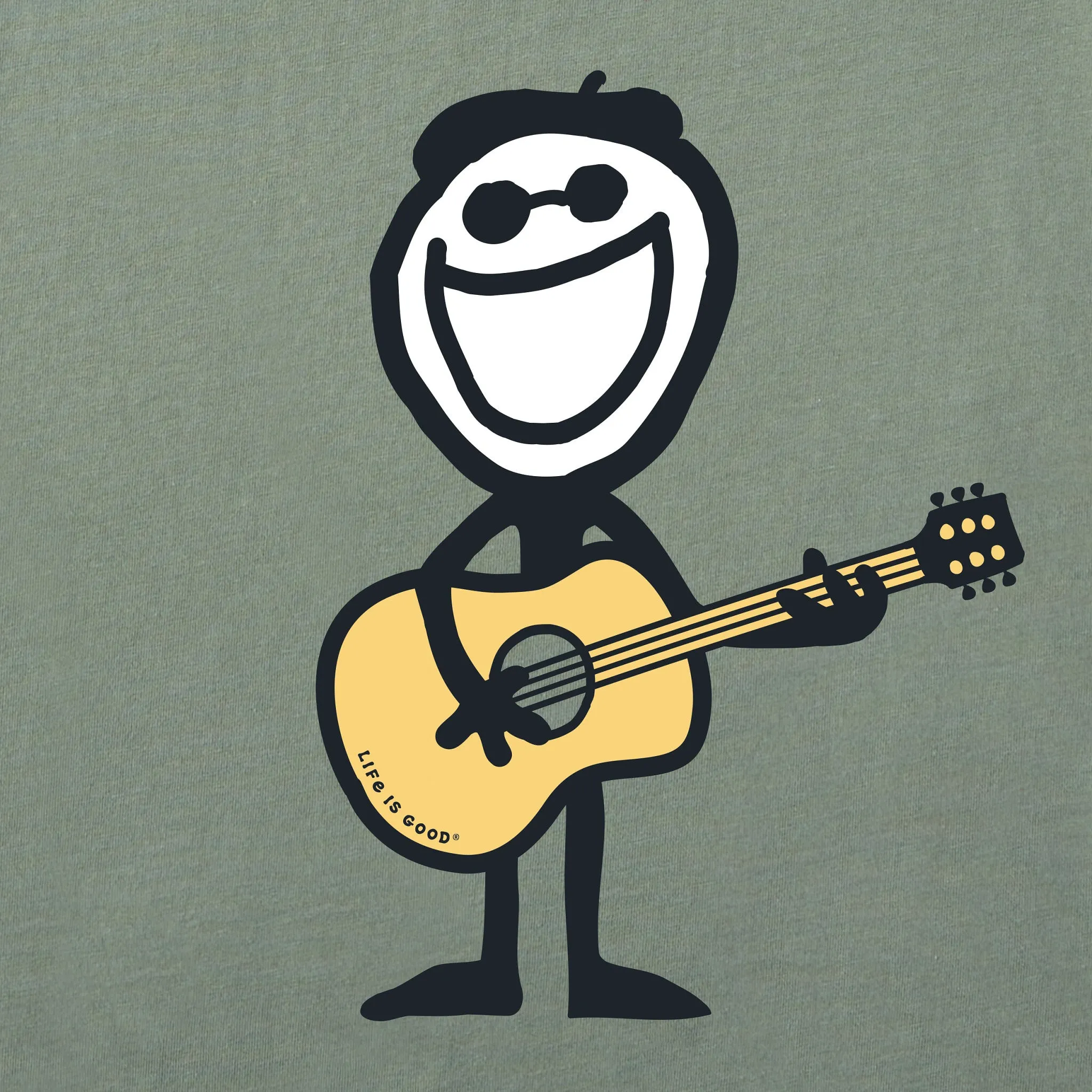 Men's Jake Guitar Short Sleeve Tee Life is Good