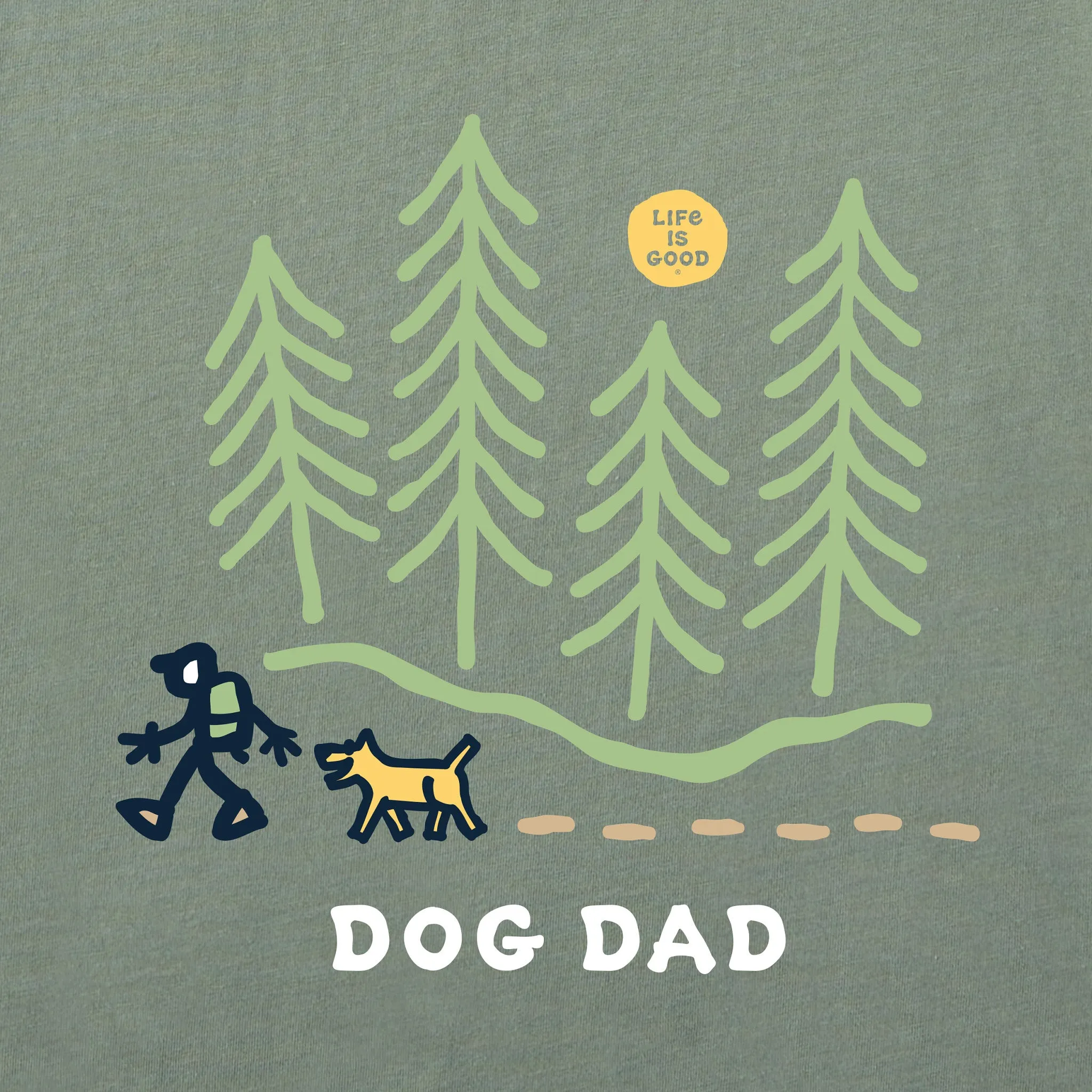 Men's Jake Hike Dog Dad Short Sleeve Tee Life is Good