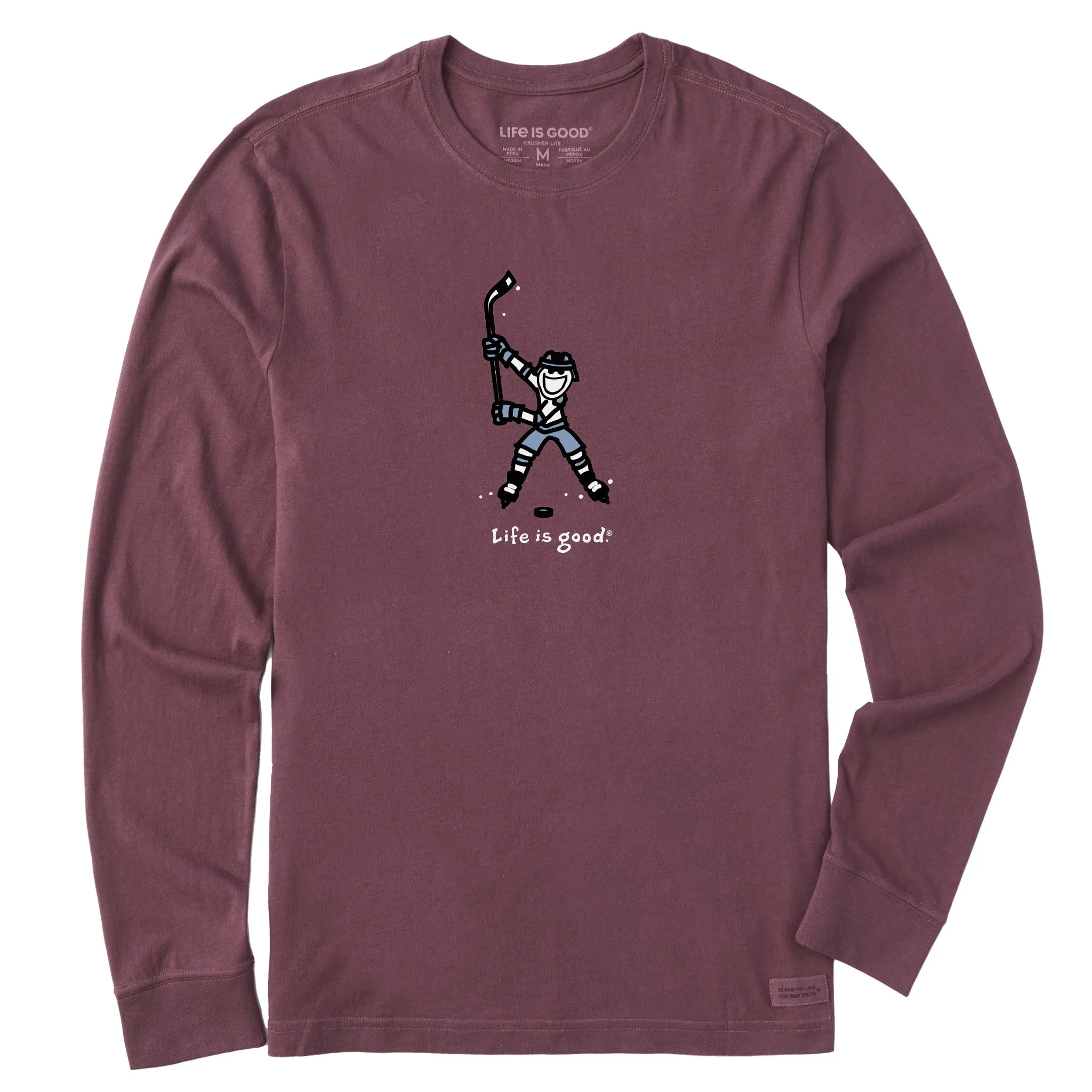 Men's Jake Hockey Swing Long Sleeve Crusher Tee Life is Good