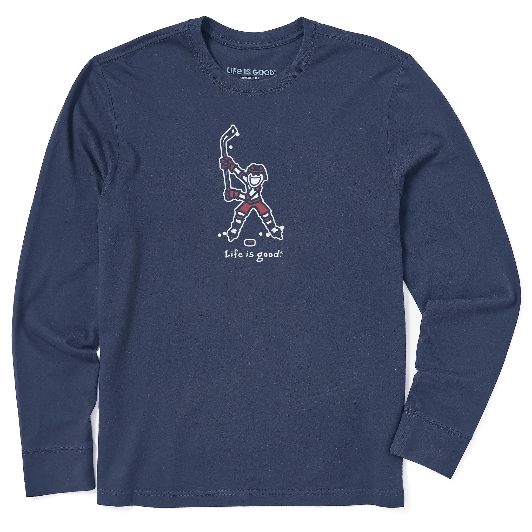 Men's Jake Hockey Swing Long Sleeve Crusher Tee Life is Good