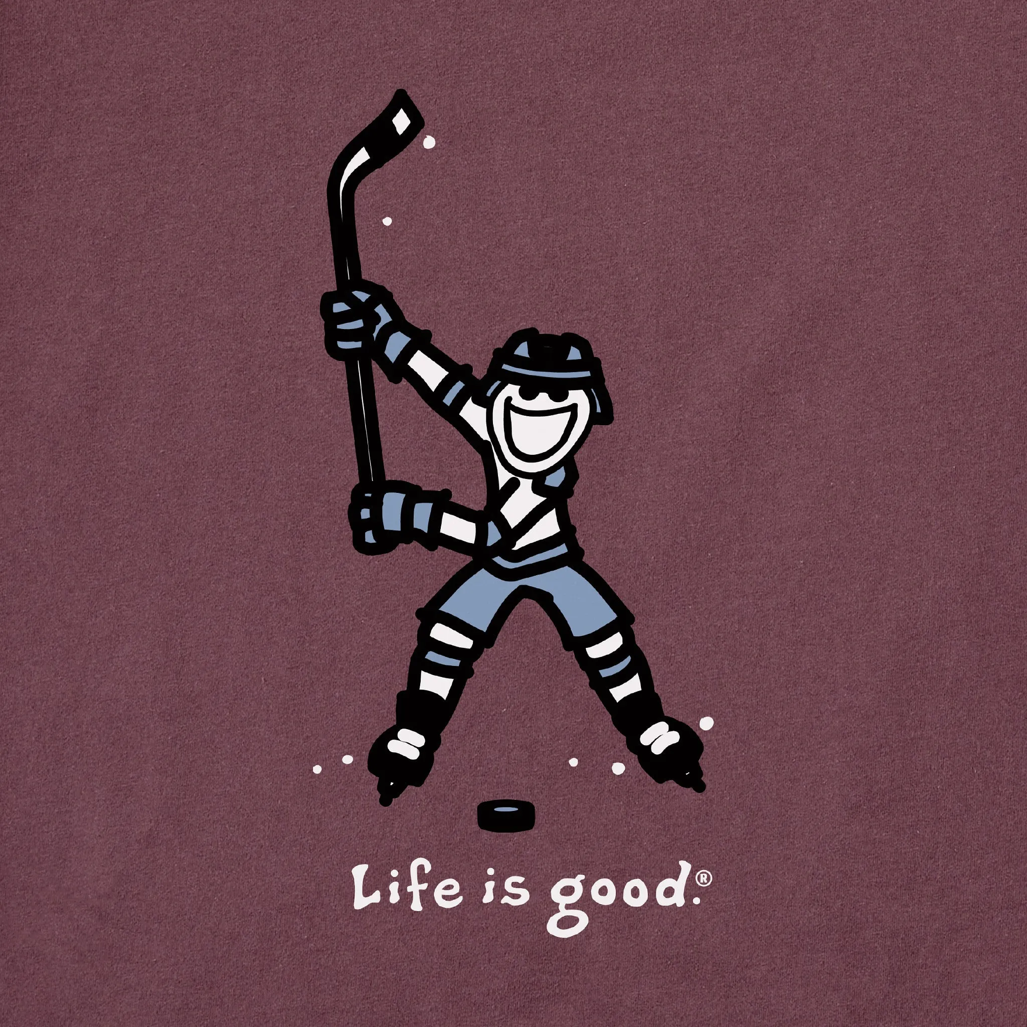Men's Jake Hockey Swing Long Sleeve Crusher Tee Life is Good