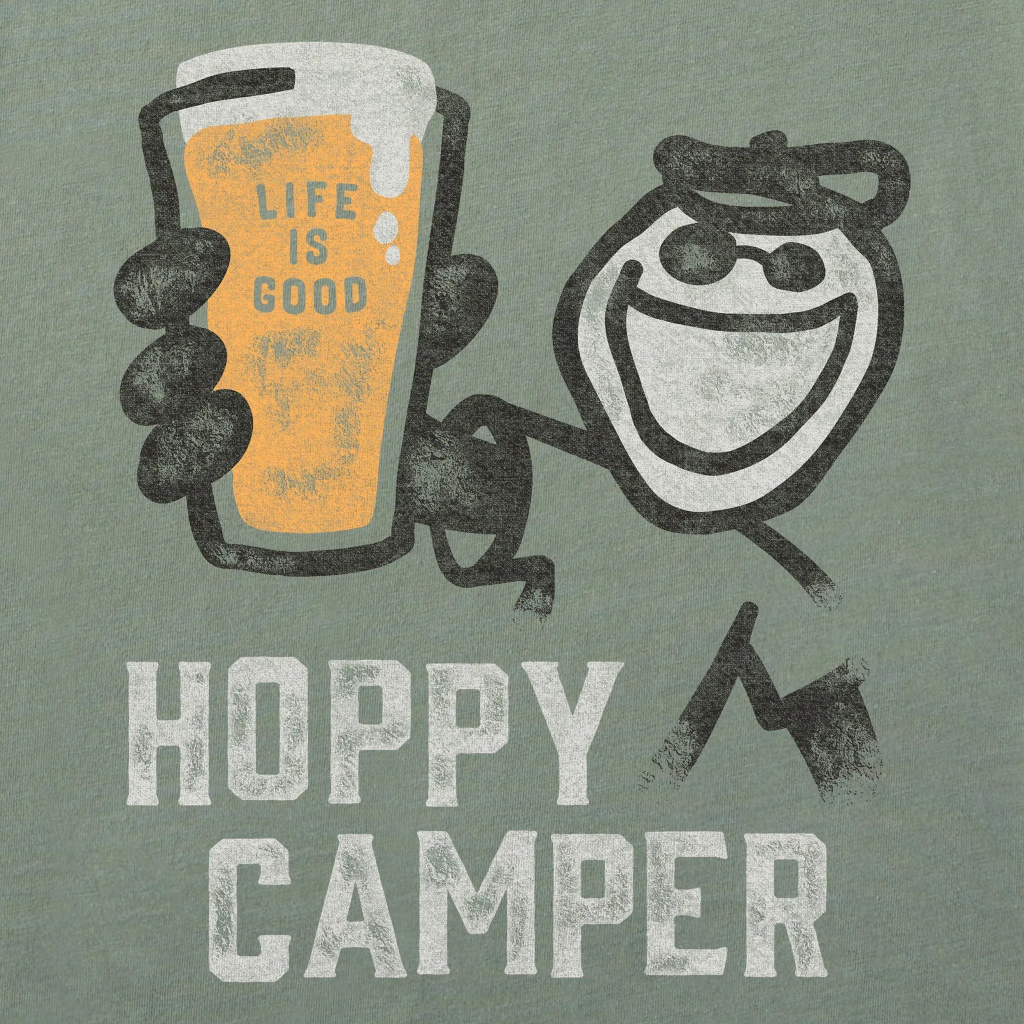 Men's Jake Hoppy Camper Short Sleeve Crusher Tee Life is Good