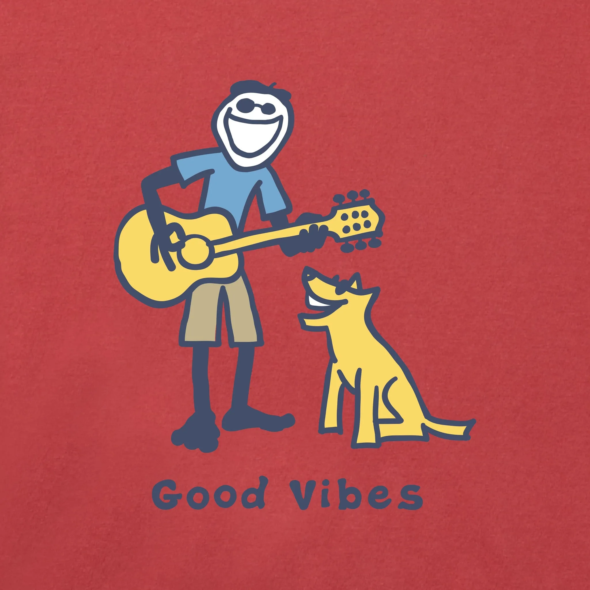 Men's Jake Jammin' Short Sleeve Crusher Tee Life is Good