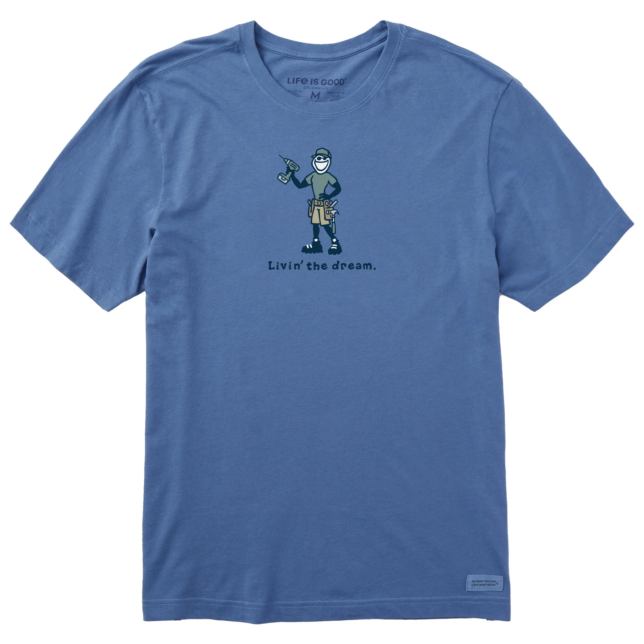Men's Jake Livin the Dream Short Sleeve Crusher Tee Life is Good