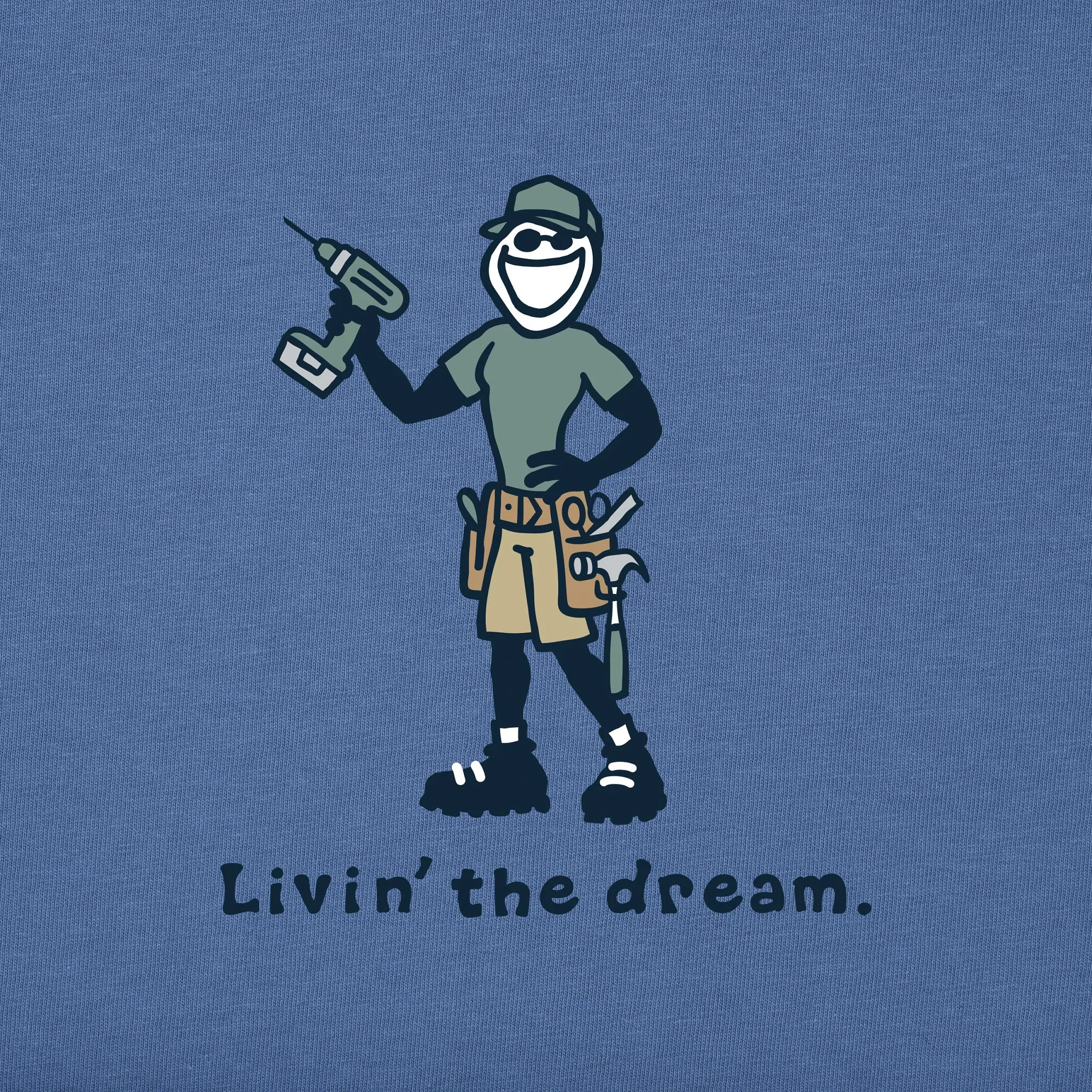 Men's Jake Livin the Dream Short Sleeve Crusher Tee Life is Good