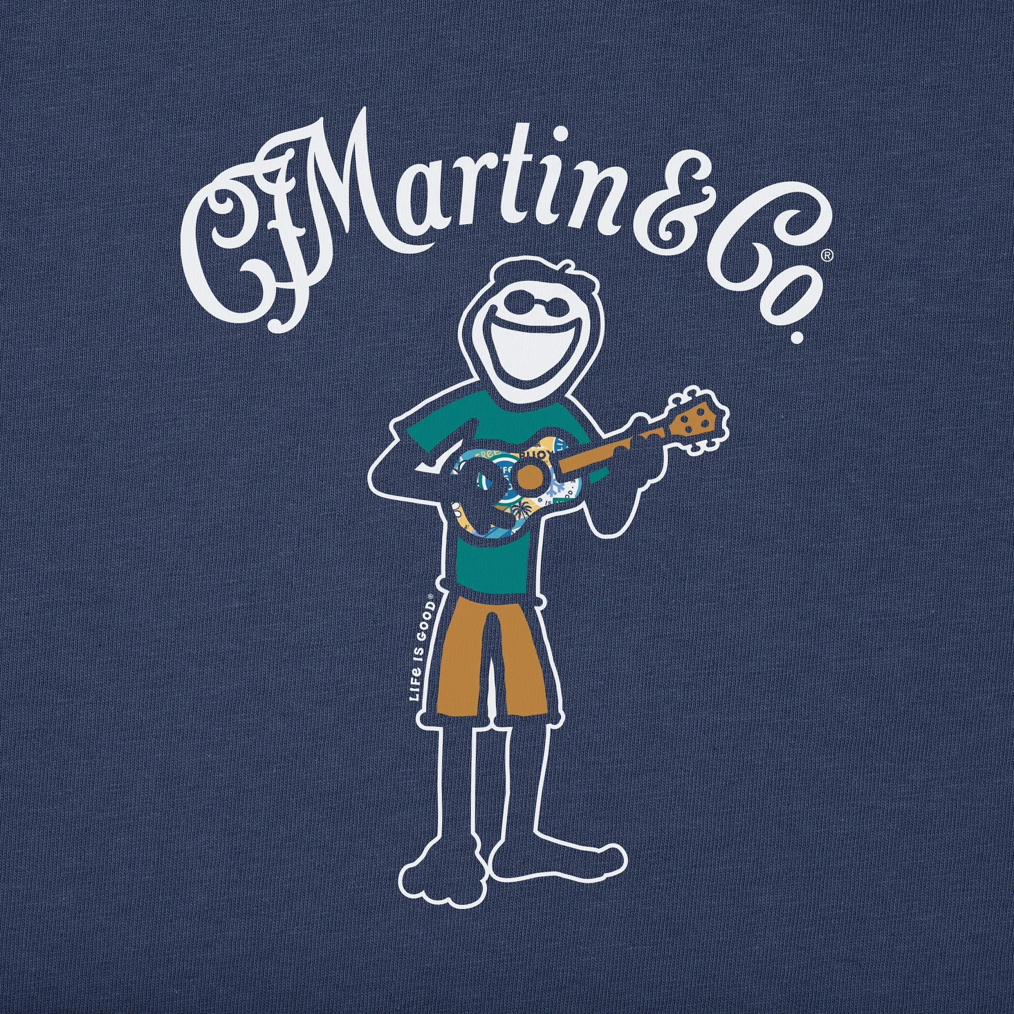 Men's Jake Martin Guitar Short Sleeve Crusher Tee Life is Good