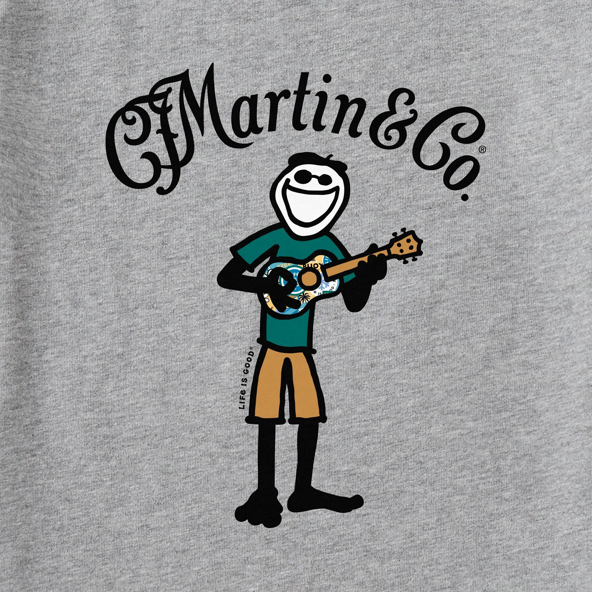 Men's Jake Martin Guitar Short Sleeve Crusher Tee Life is Good