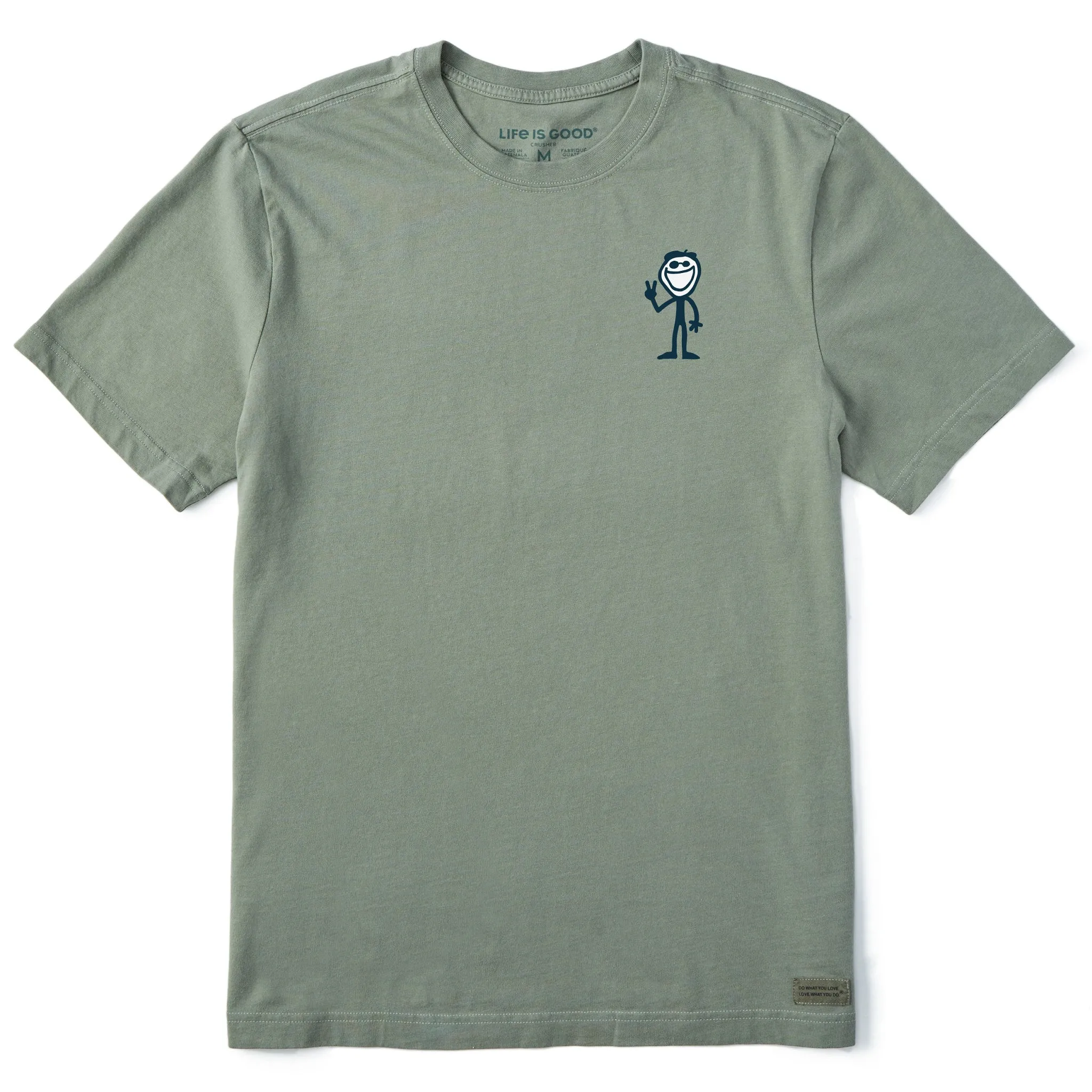 Men's Jake Peace Sign Short Sleeve Crusher Tee Life is Good