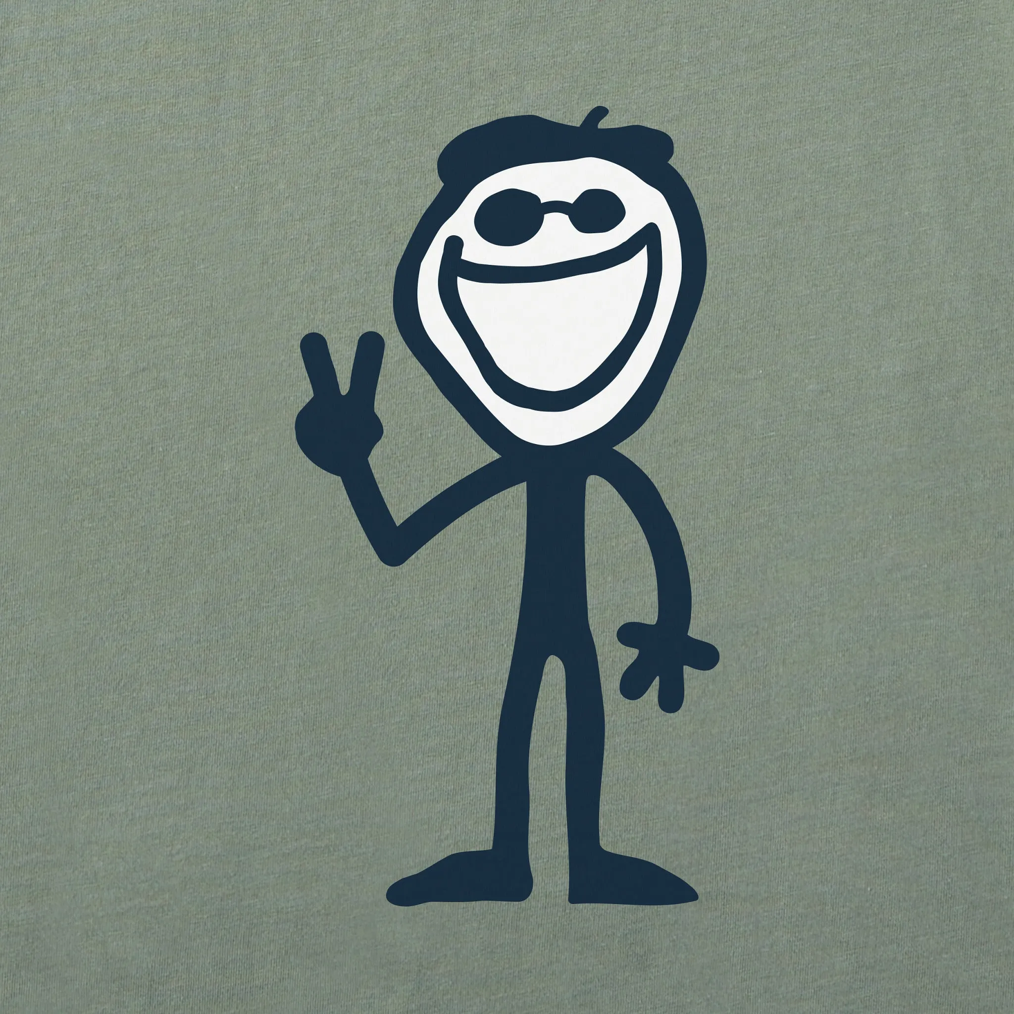 Men's Jake Peace Sign Short Sleeve Crusher Tee Life is Good
