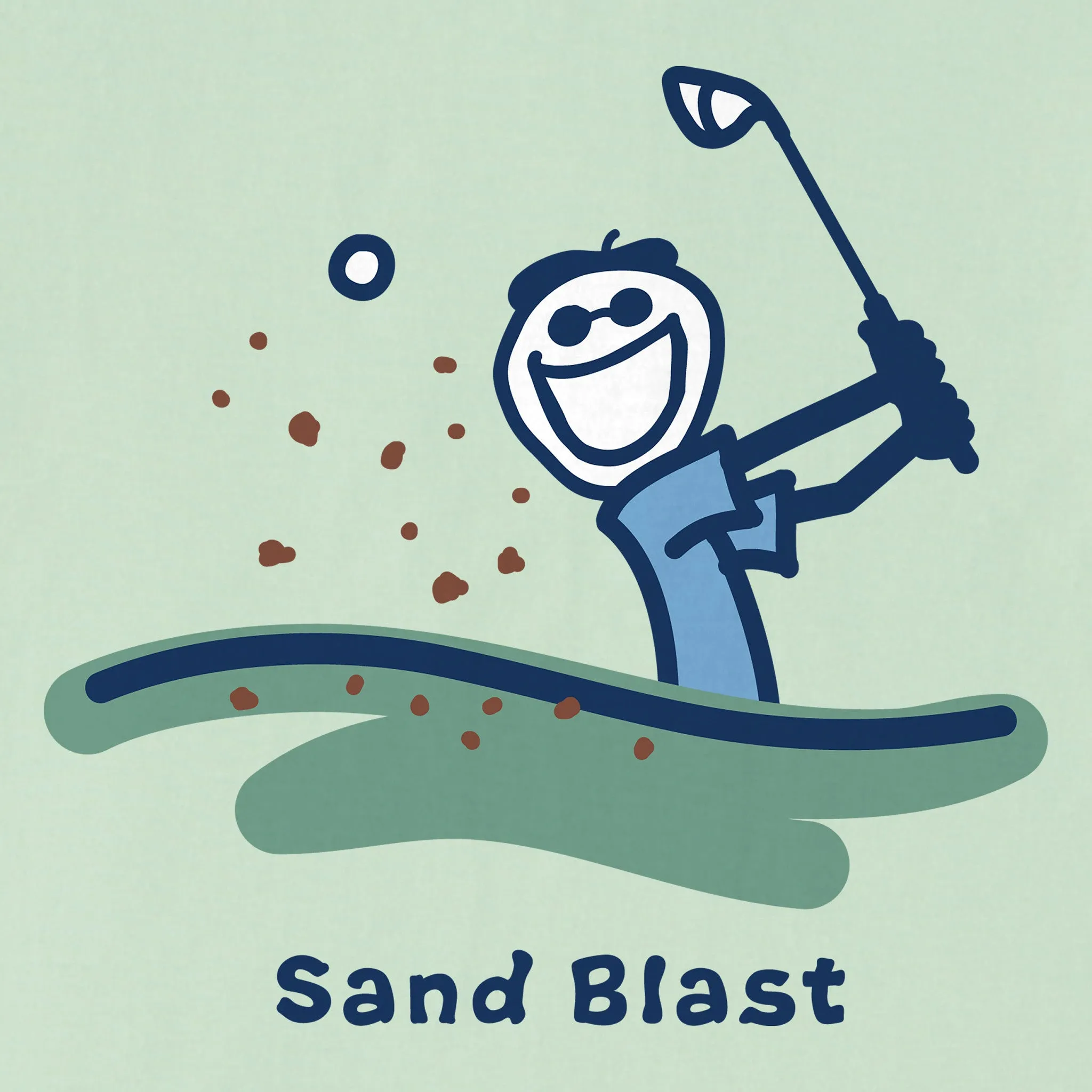 Men's Jake Sand Blast Golf Short Sleeve Crusher-LITE Tee Life is Good