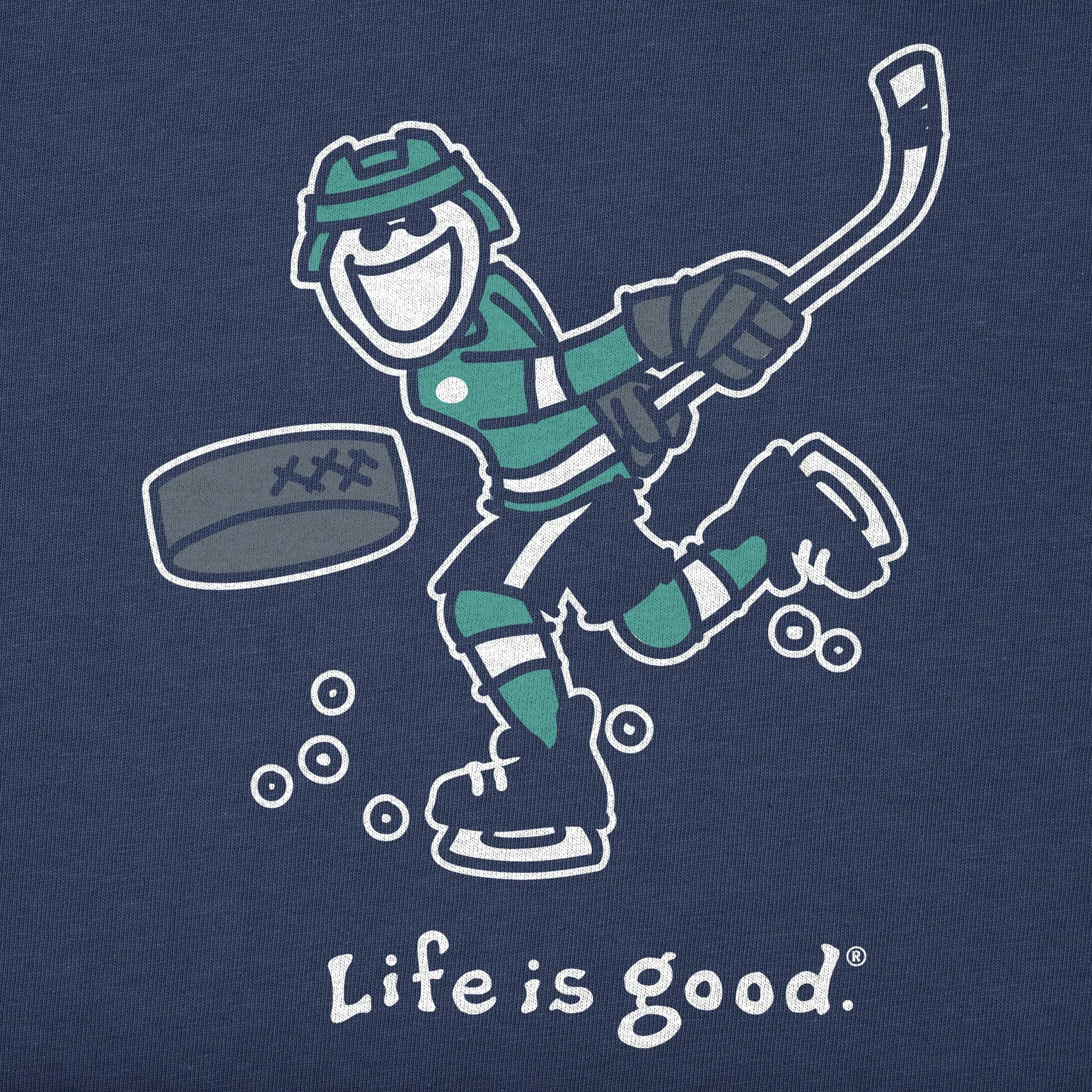 Men's Jake Slap Shot Long Sleeve Crusher Tee Life is Good