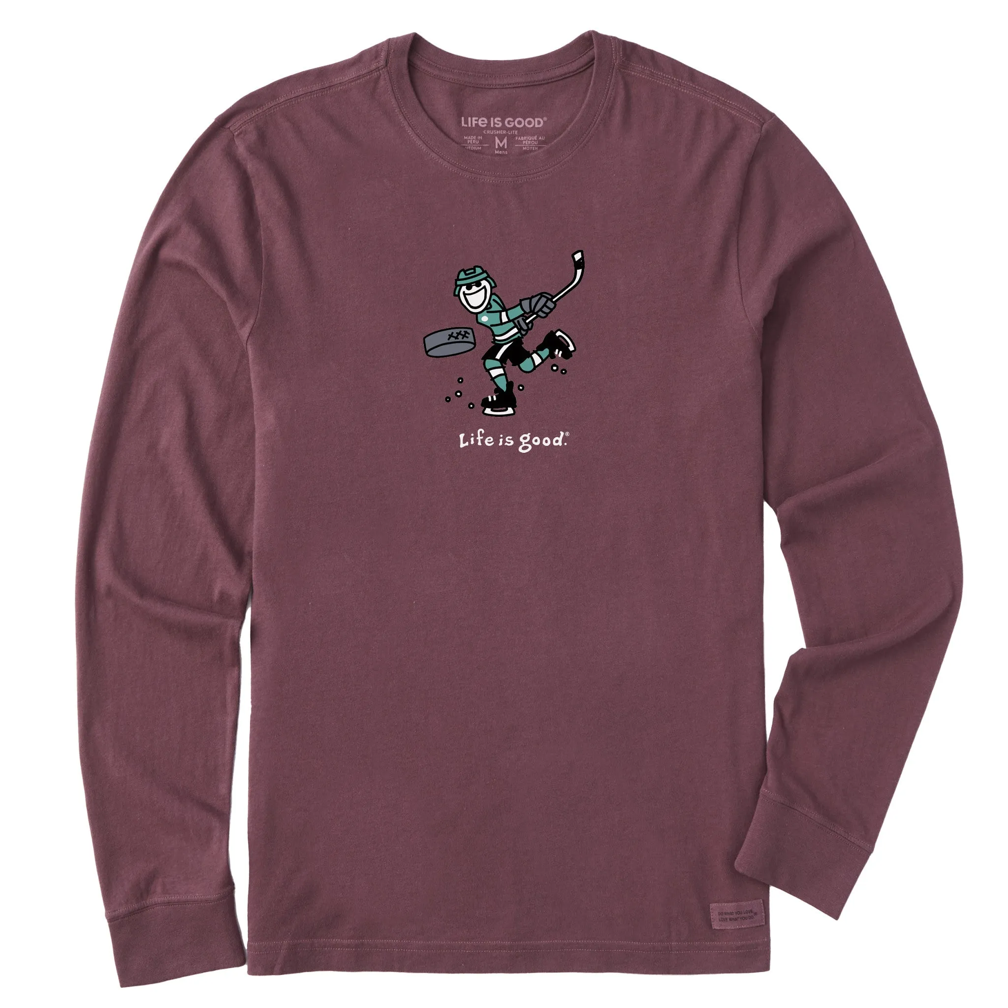 Men's Jake Slap Shot Long Sleeve Crusher Tee Life is Good