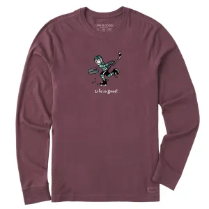 Men's Jake Slap Shot Long Sleeve Crusher Tee Life is Good