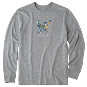 Men's Jake Snowboarding Long Sleeve Crusher Tee Life is Good