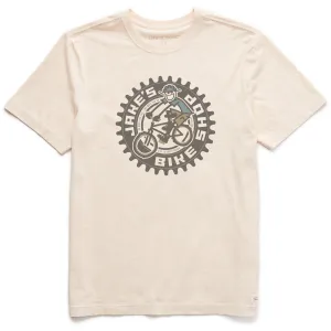 Men's Jake's Bike Shop Short Sleeve Crusher Tee Life is Good