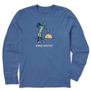 Men's Jake's Gone Golfin' Long Sleeve Crusher Tee Life is Good