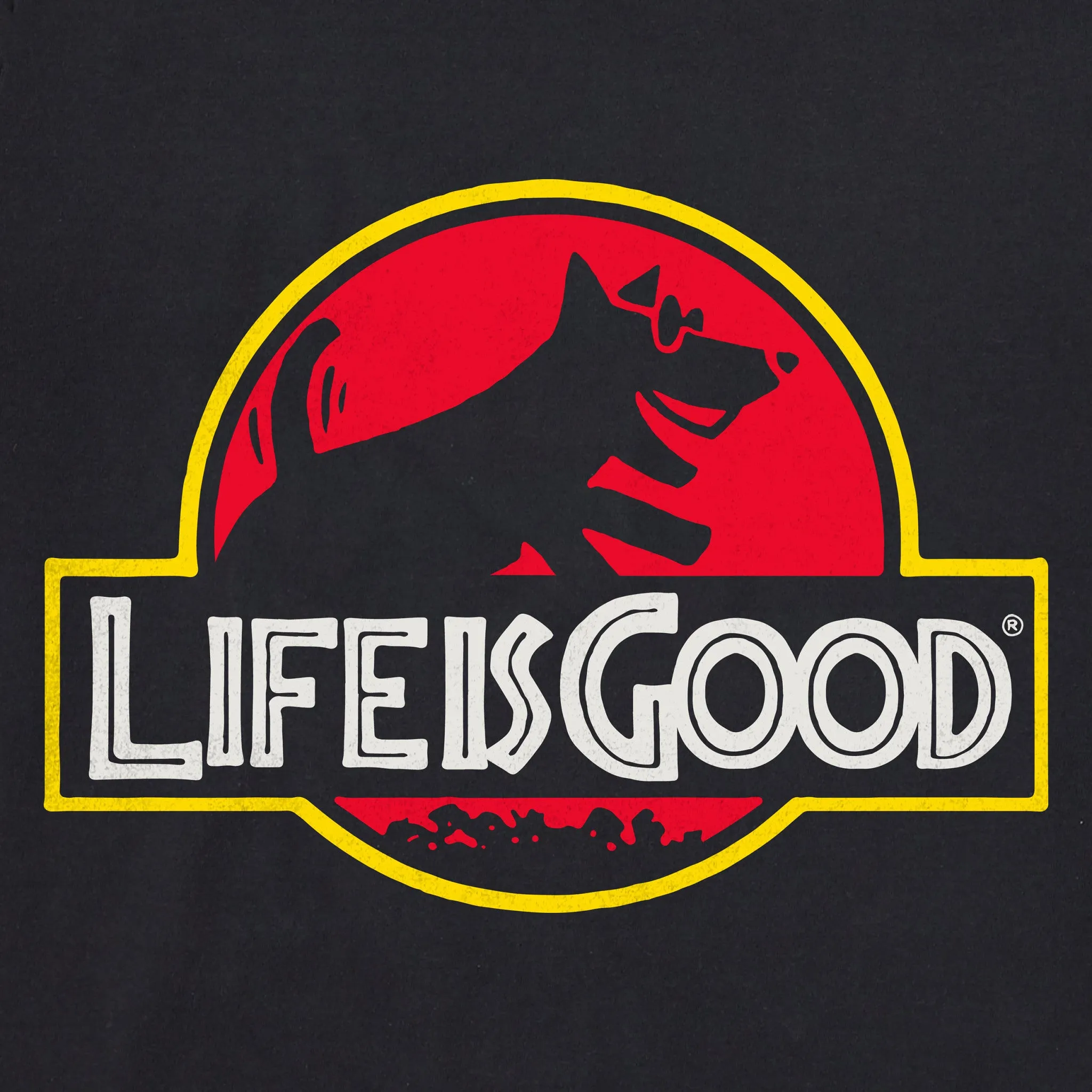 Men's Jurassic Rocket Short Sleeve Tee Life is Good