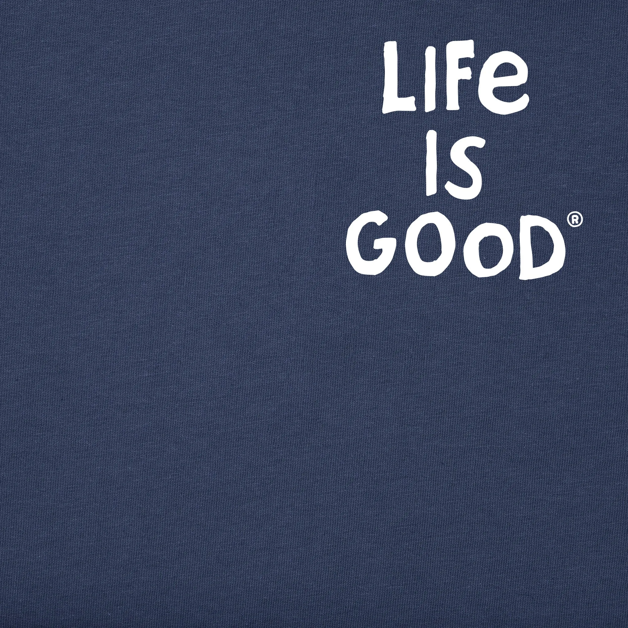 Men's Just Add Water Kayak Hand Drawn Short Sleeve Crusher Tee Life is Good