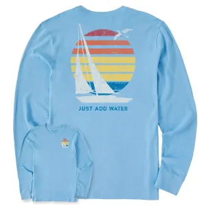 Men's Just Add Water Sailboat Long Sleeve Crusher-LITE Tee Life is Good