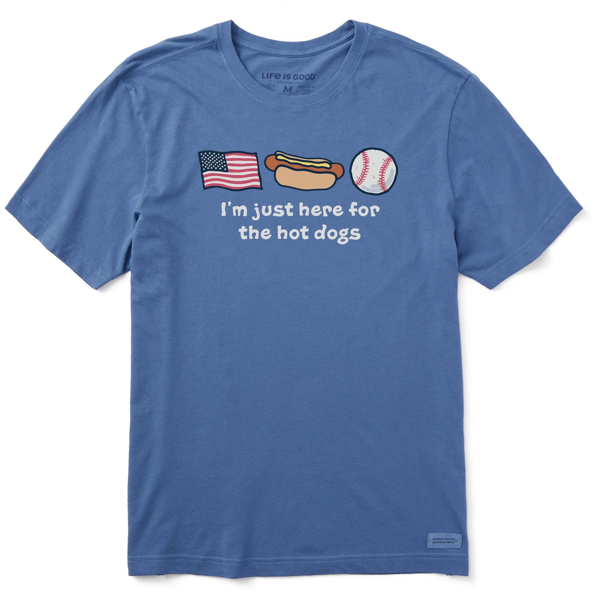 Men's Just Here for the Hot Dogs Short Sleeve Tee Life is Good