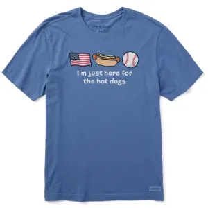 Men's Just Here for the Hot Dogs Short Sleeve Tee Life is Good