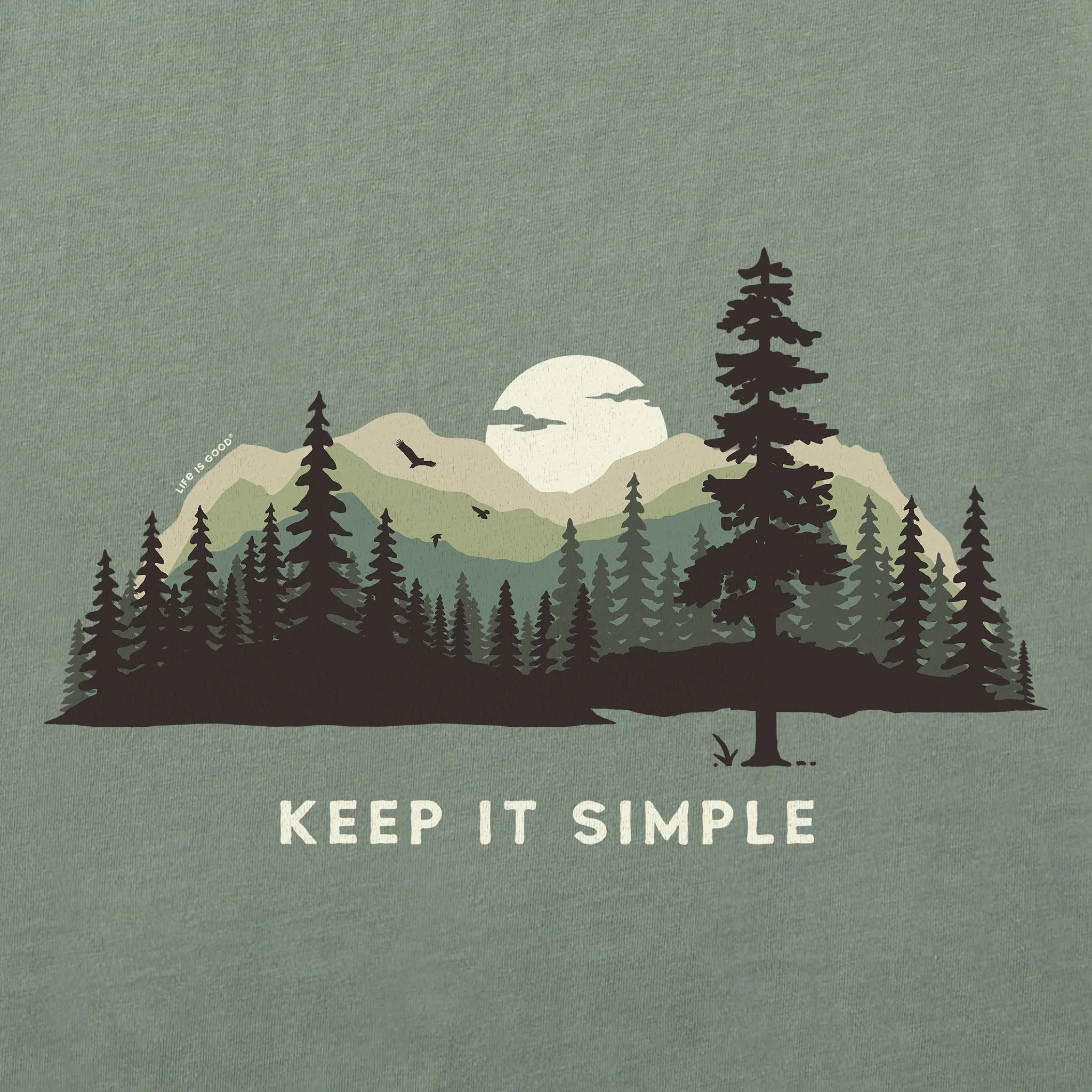 Men's Keep it Simple Evergreen Silo Long Sleeve Tee Life is Good