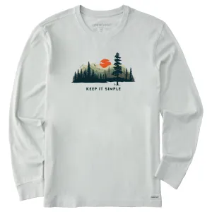 Men's Keep it Simple Evergreen Silo Long Sleeve Tee Life is Good
