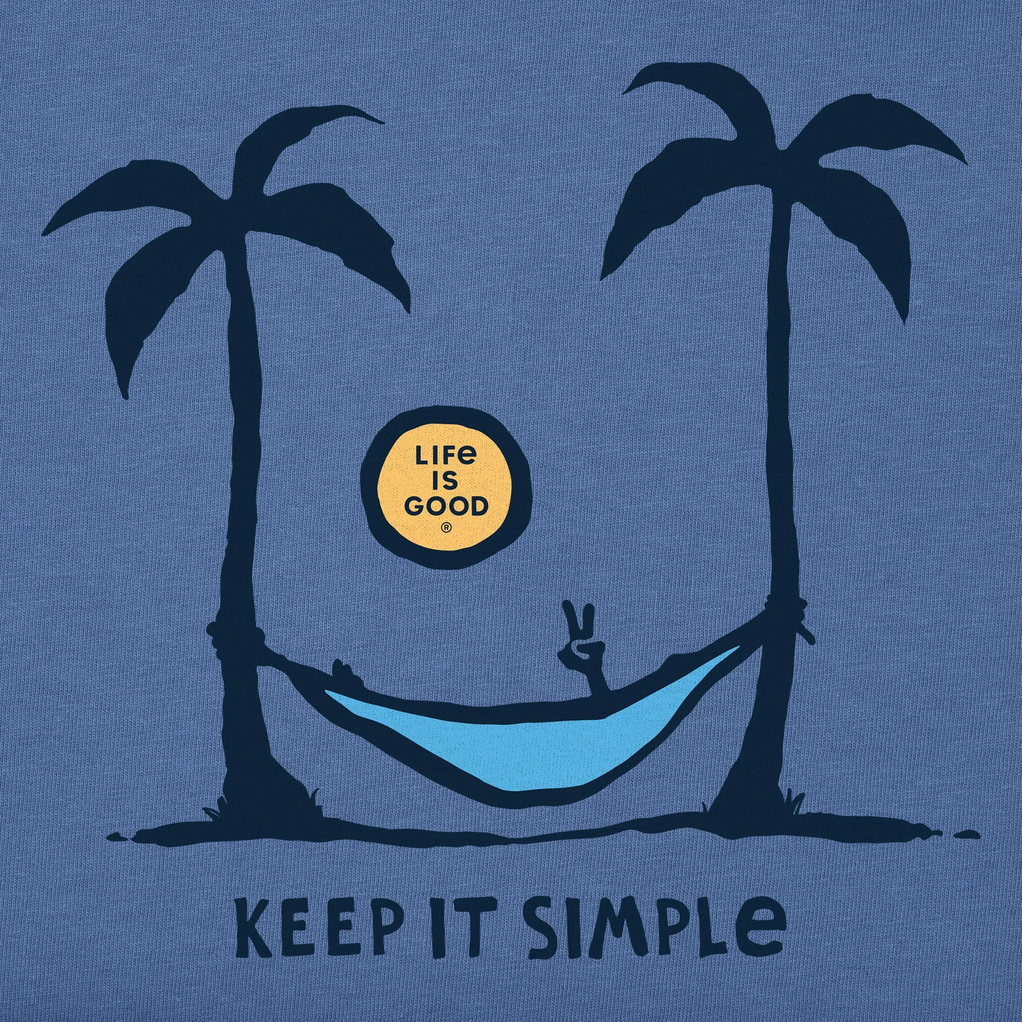 Men's Keep it Simple Hammock Palms Short Sleeve  Tee Life is Good