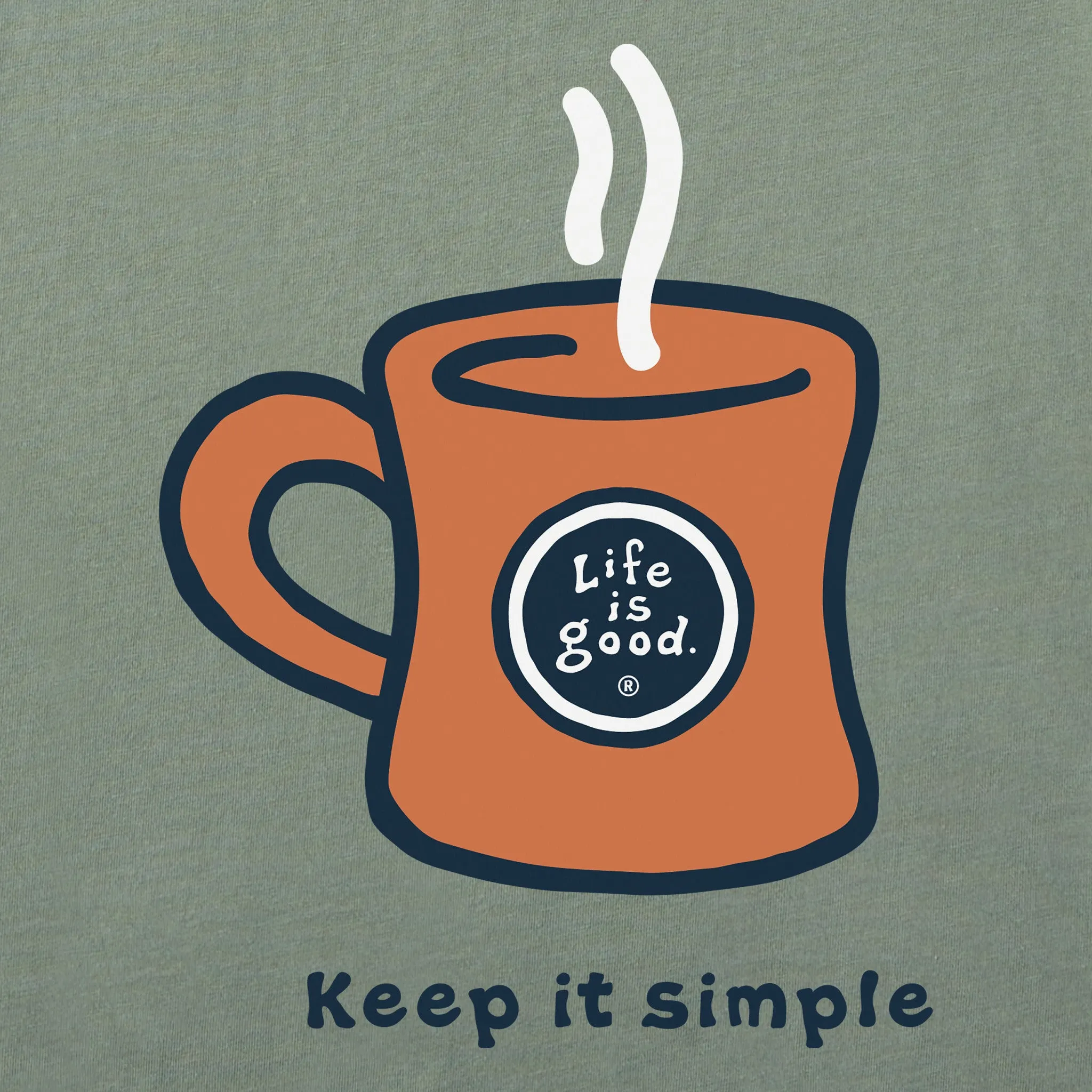 Men's Keep It Simple Mug Short Sleeve Tee Life is Good