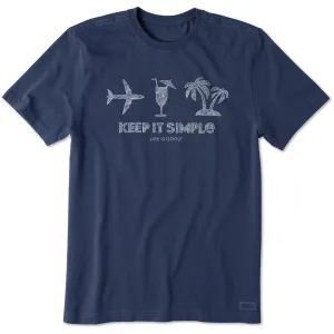 Men's Keep It Simple Travel Short Sleeve Tee Life is Good