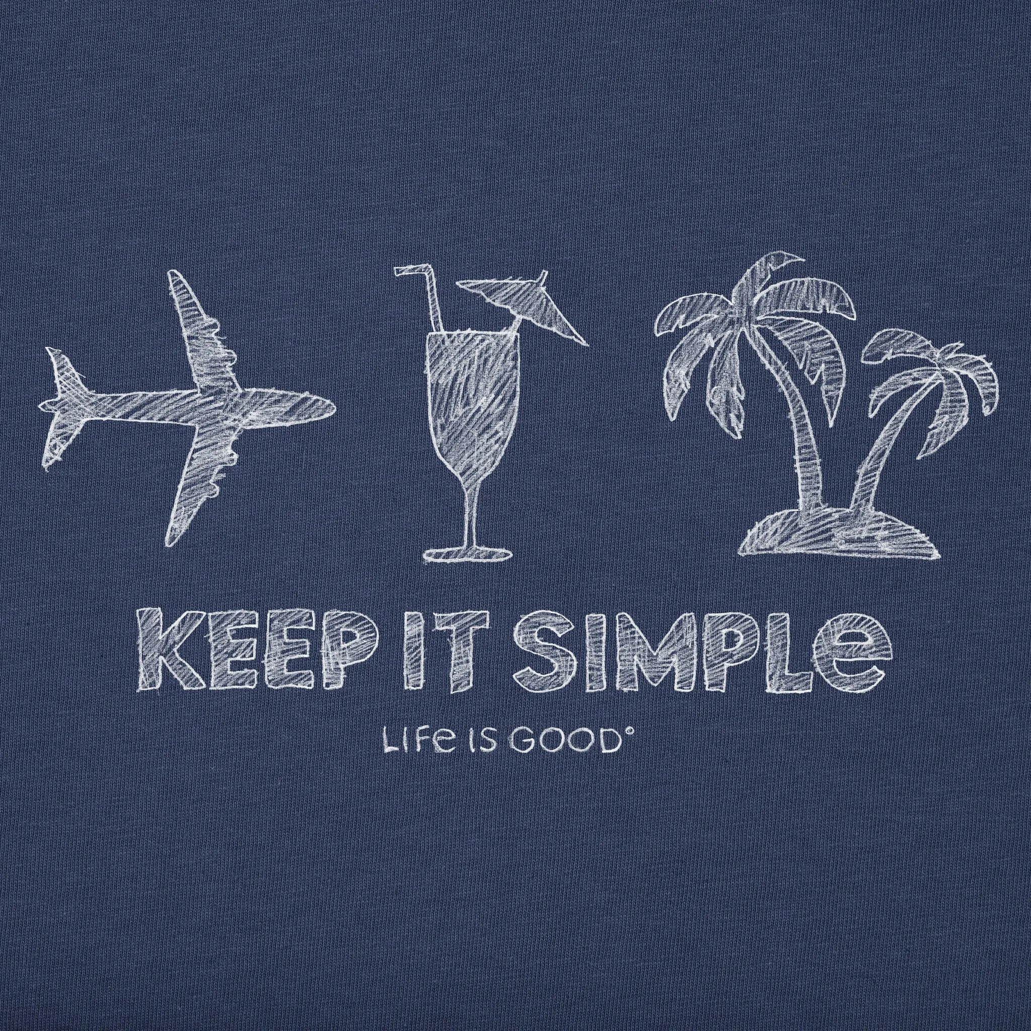 Men's Keep It Simple Travel Short Sleeve Tee Life is Good