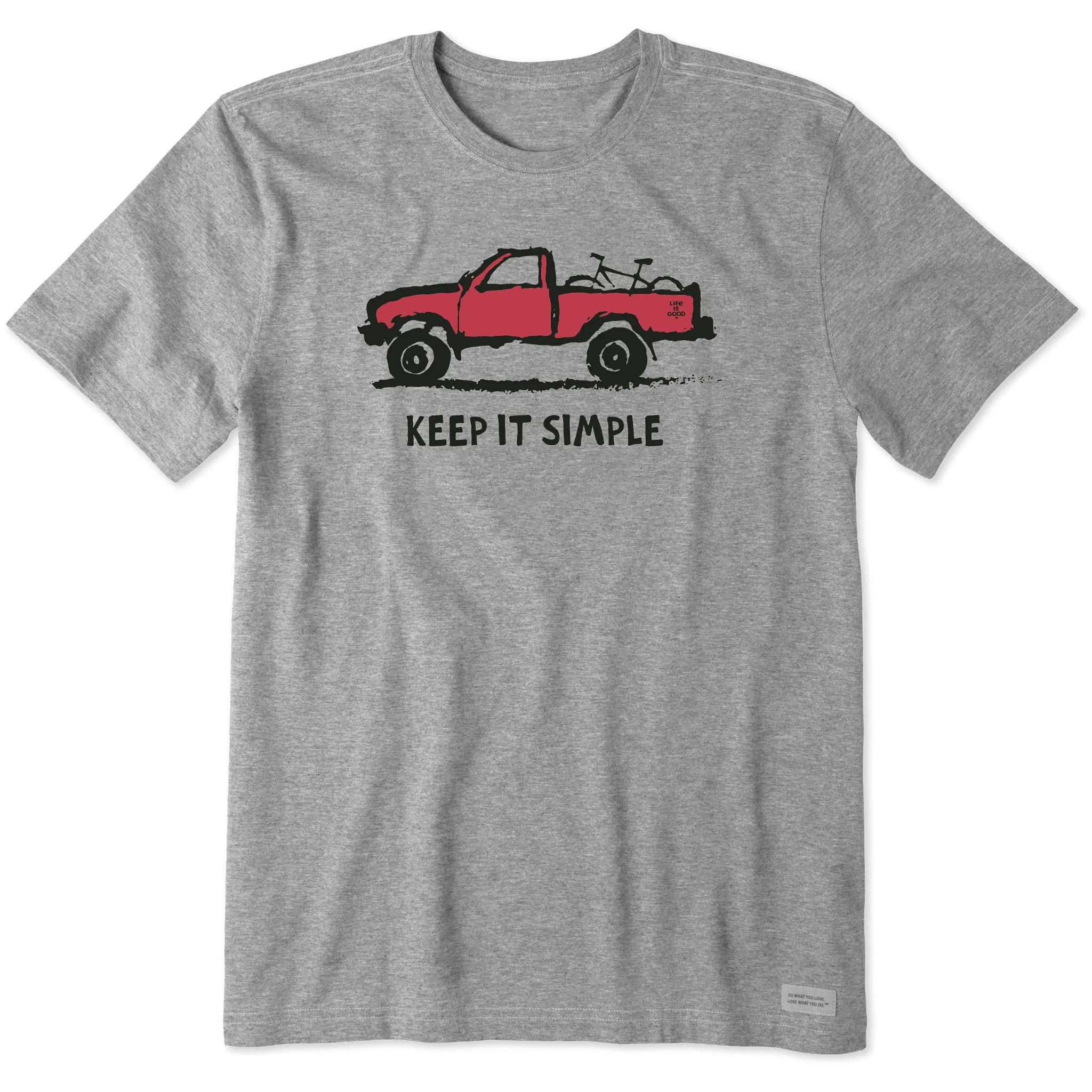 Men's Keep it Simple Truck Bike Short Sleeve Tee Life is Good