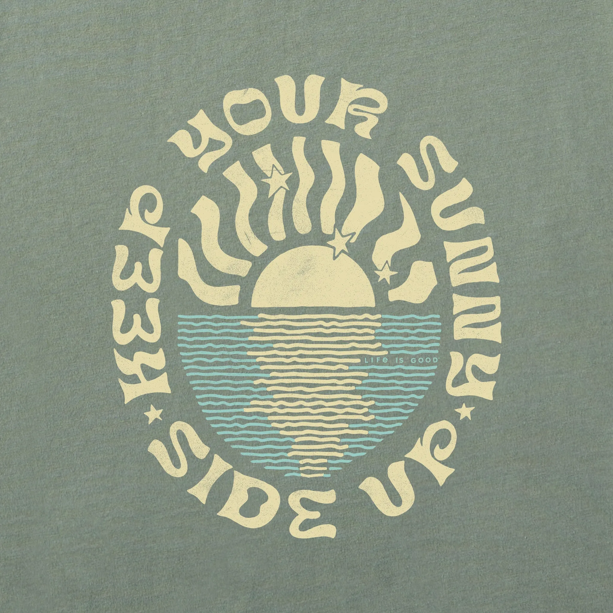 Men's Keep Your Sunny Side Up Short Sleeve Tee Life is Good