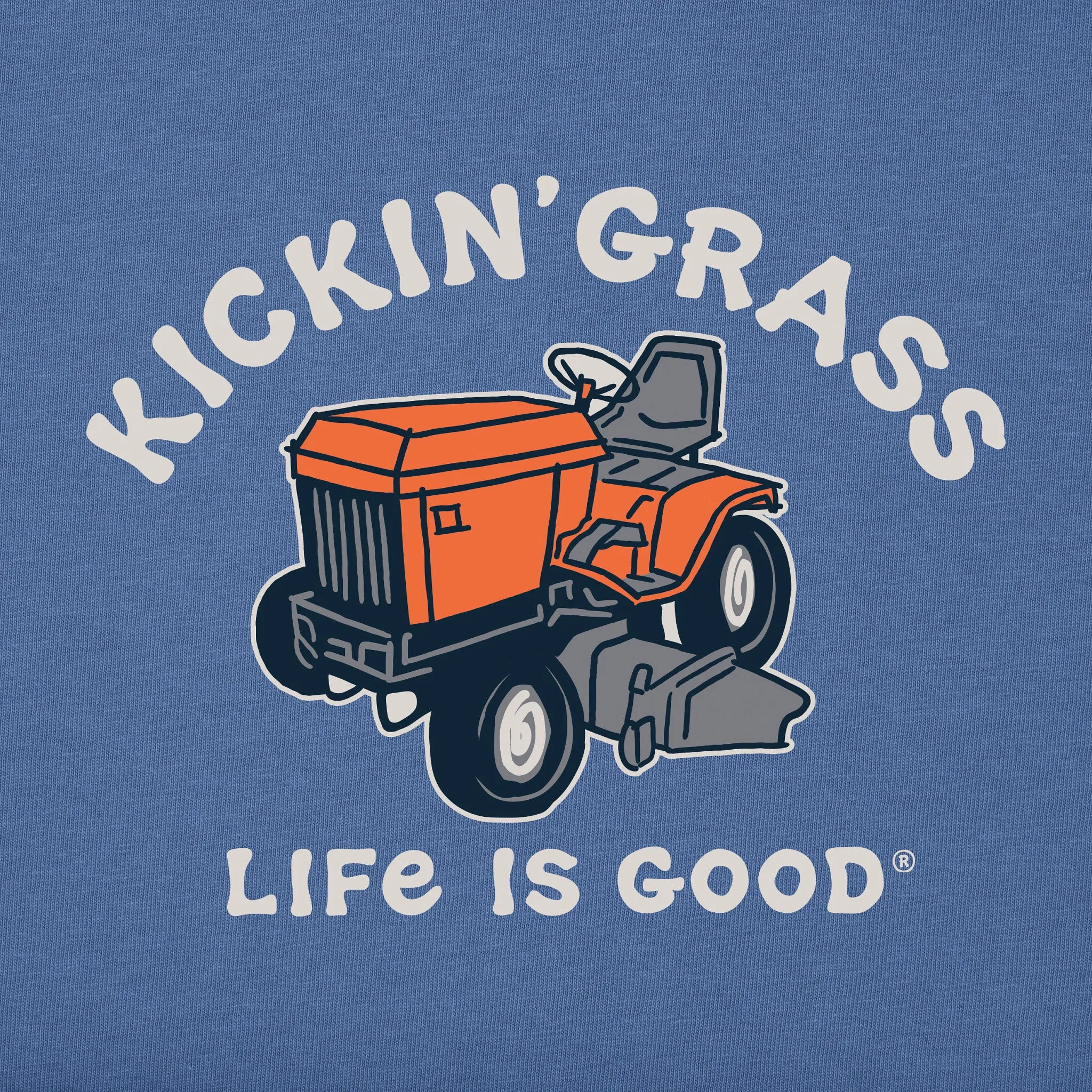 Men's Kickin' Grass Short Sleeve Crusher Tee Life is Good