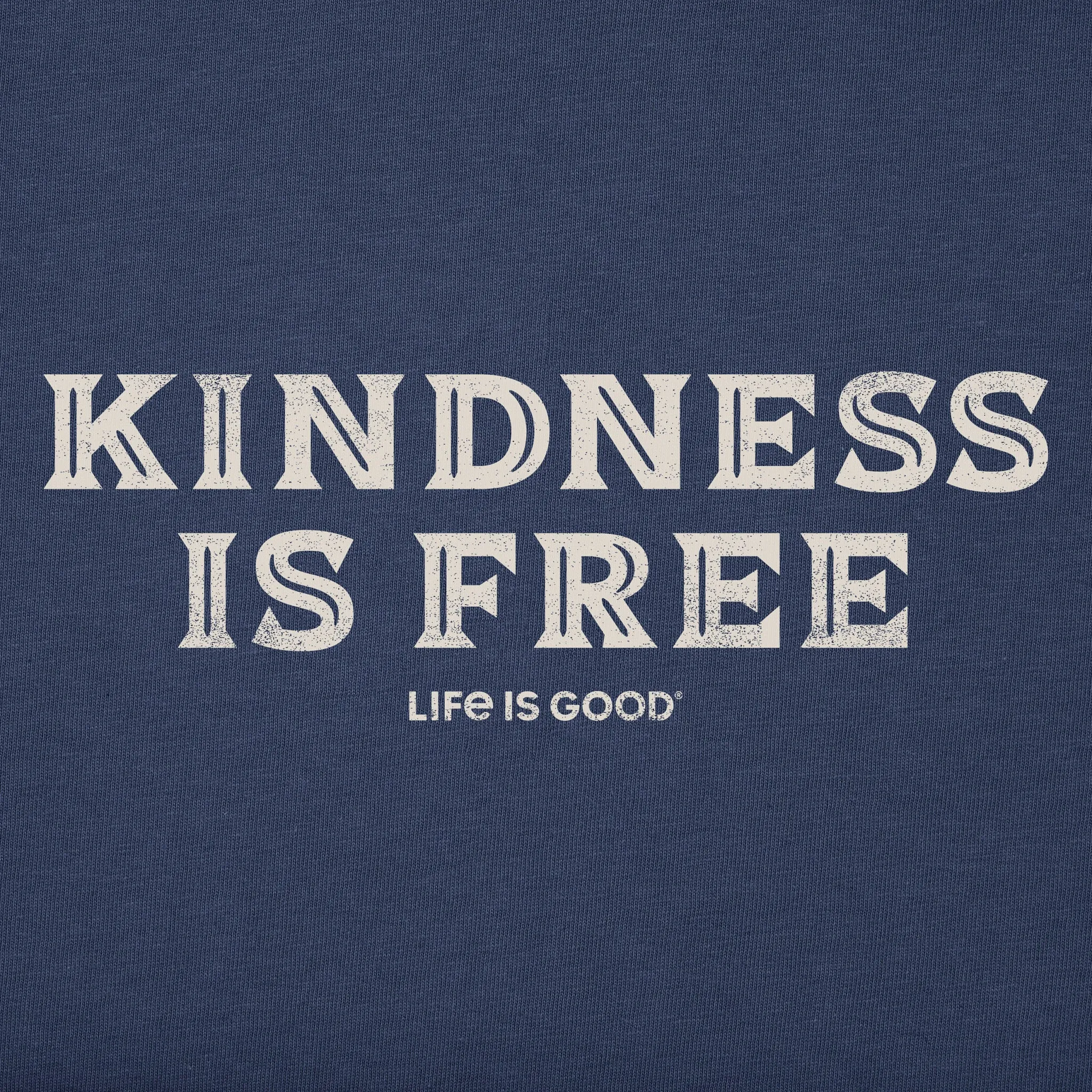 Men's Kindness is Free Woodcut Short Sleeve Tee Life is Good