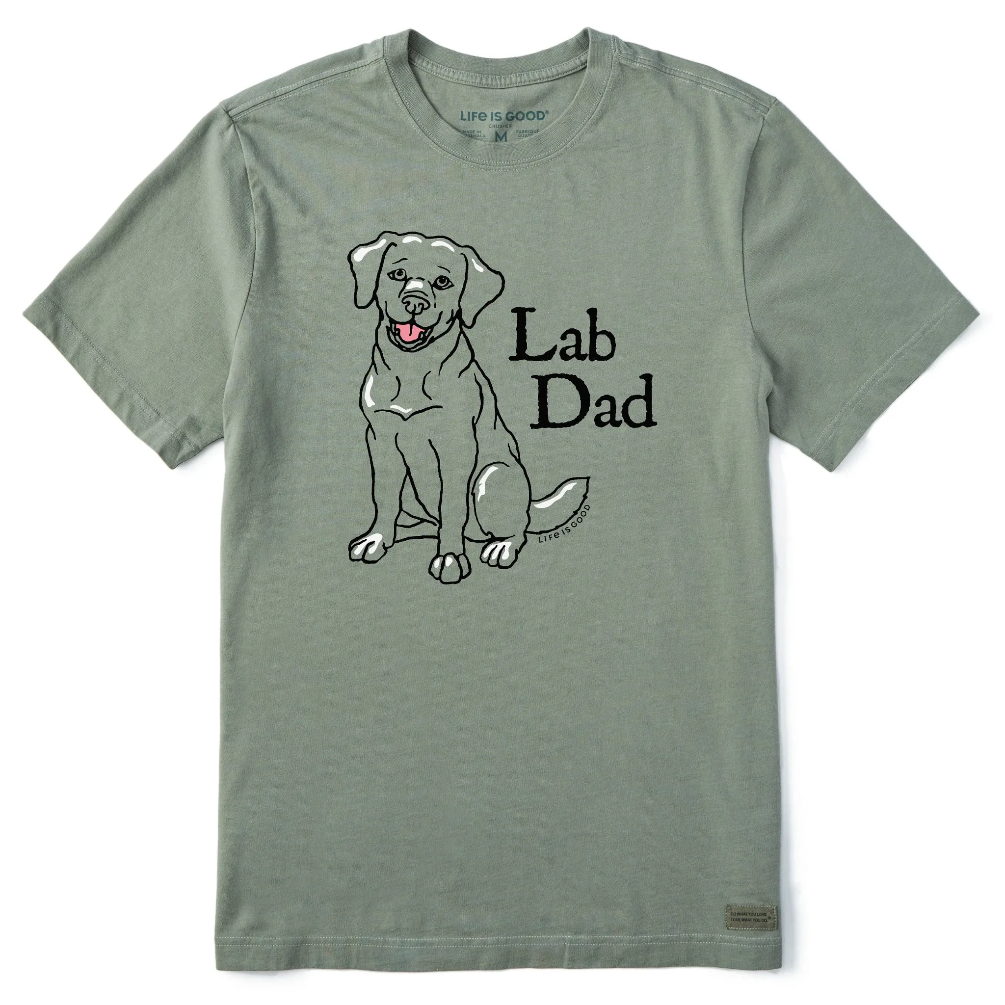 Men's Lab Dad Short Sleeve Crusher Tee Life is Good