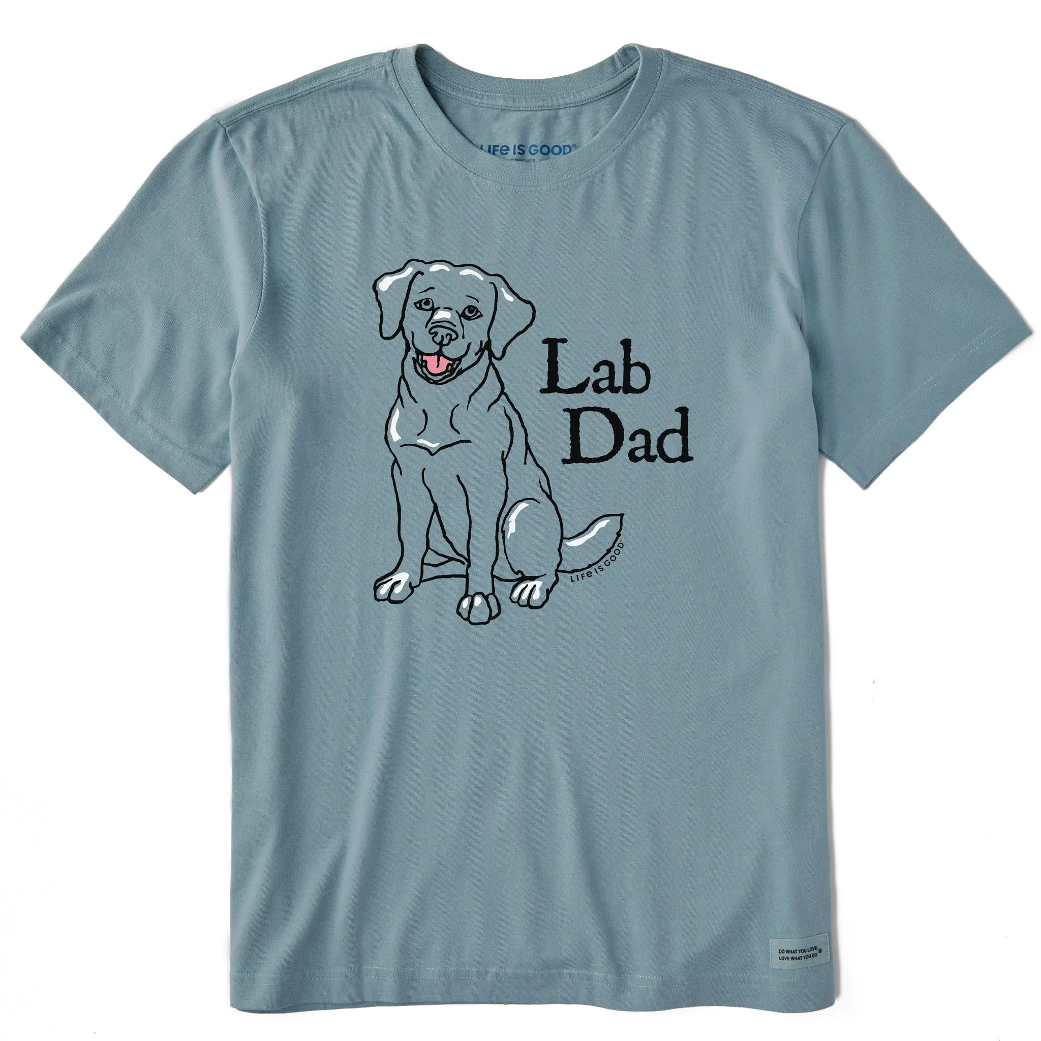 Men's Lab Dad Short Sleeve Crusher Tee Life is Good