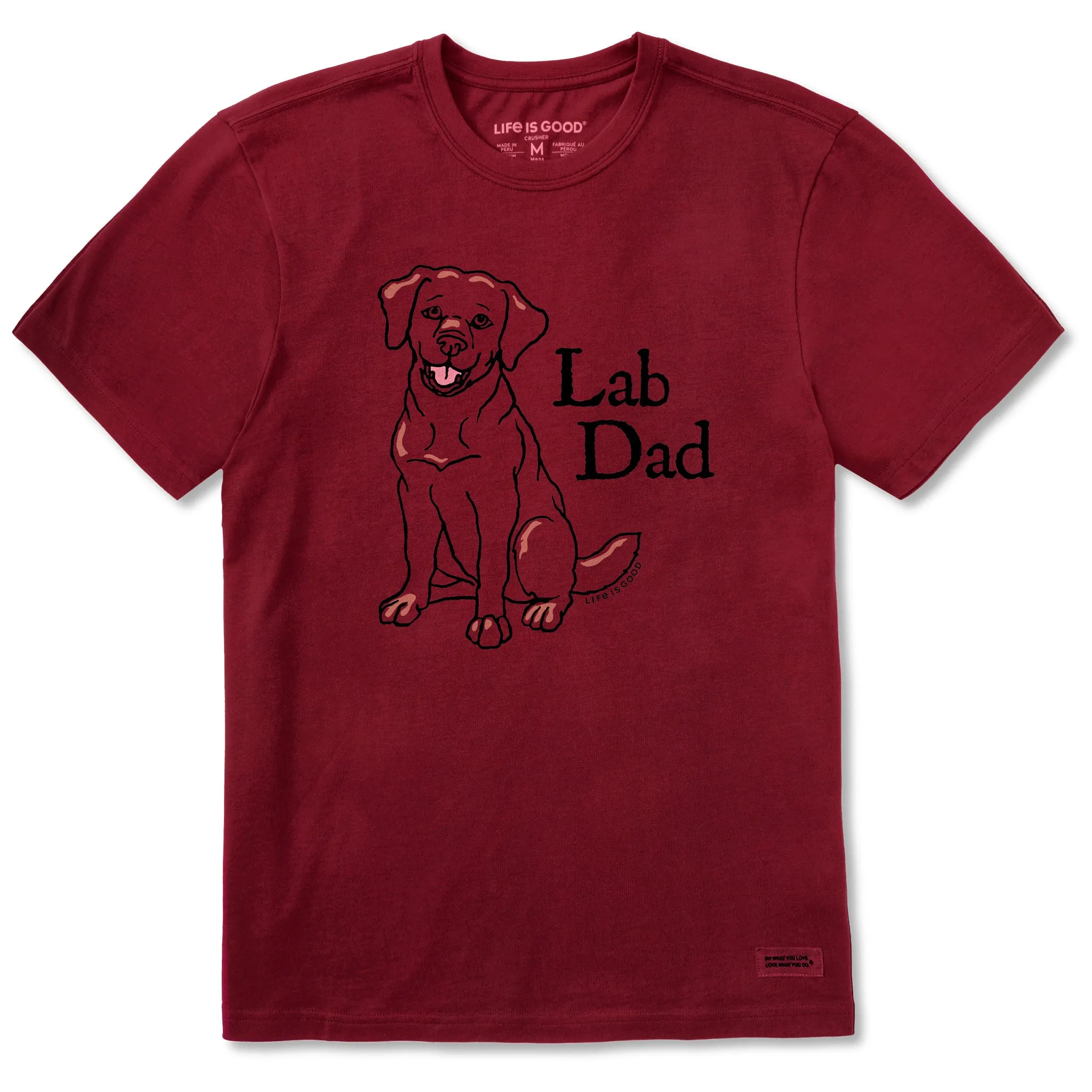 Men's Lab Dad Short Sleeve Crusher Tee Life is Good