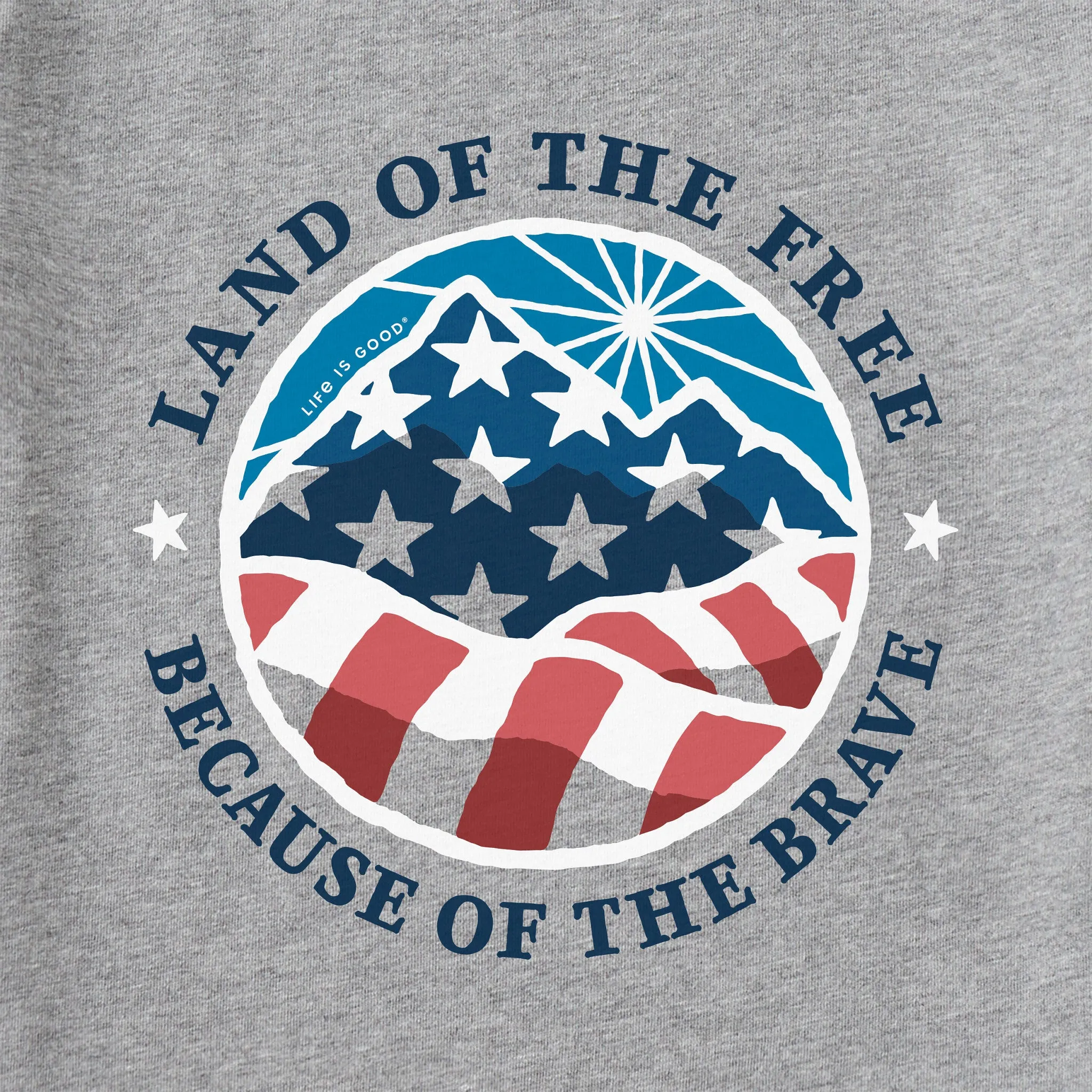 Men's Land of the Free Americana Coin Short Sleeve Tee Life is Good