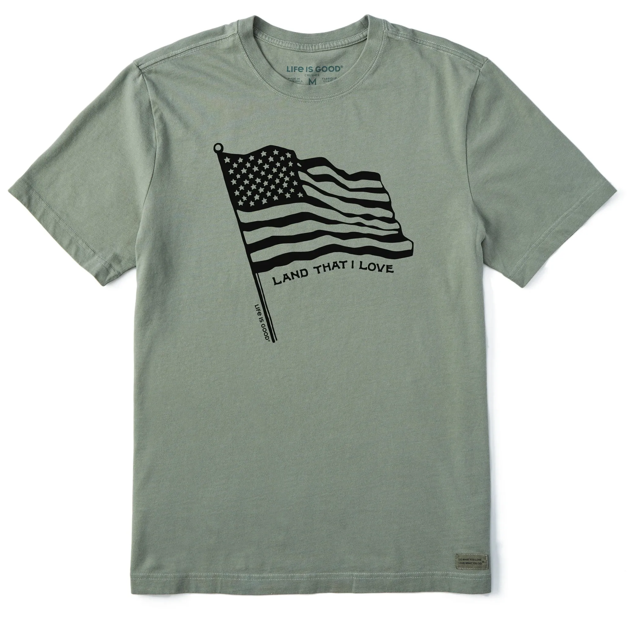 Men's Land that I Love Flag Short Sleeve Tee Life is Good