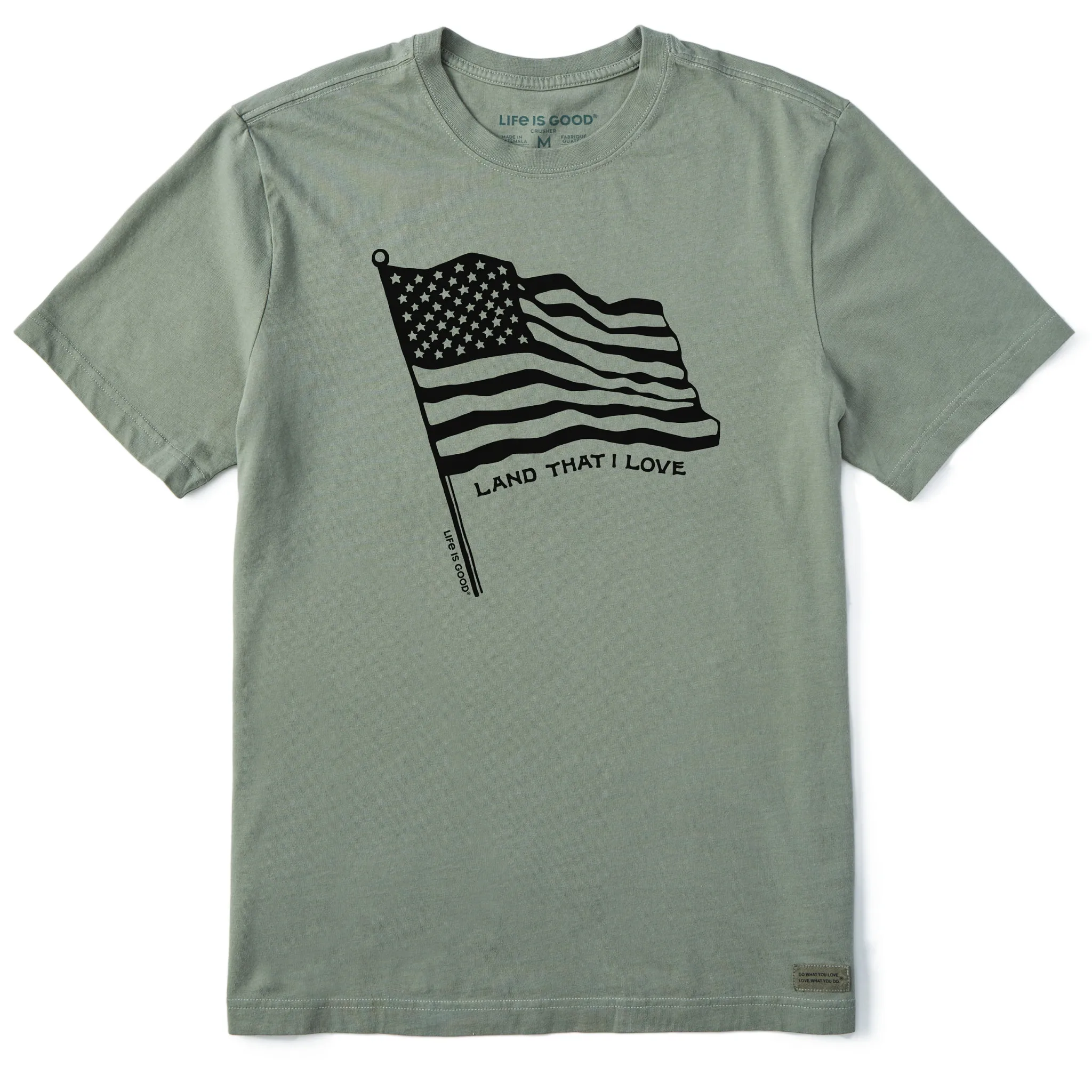 Men's Land that I Love Flag Short Sleeve Tee Life is Good