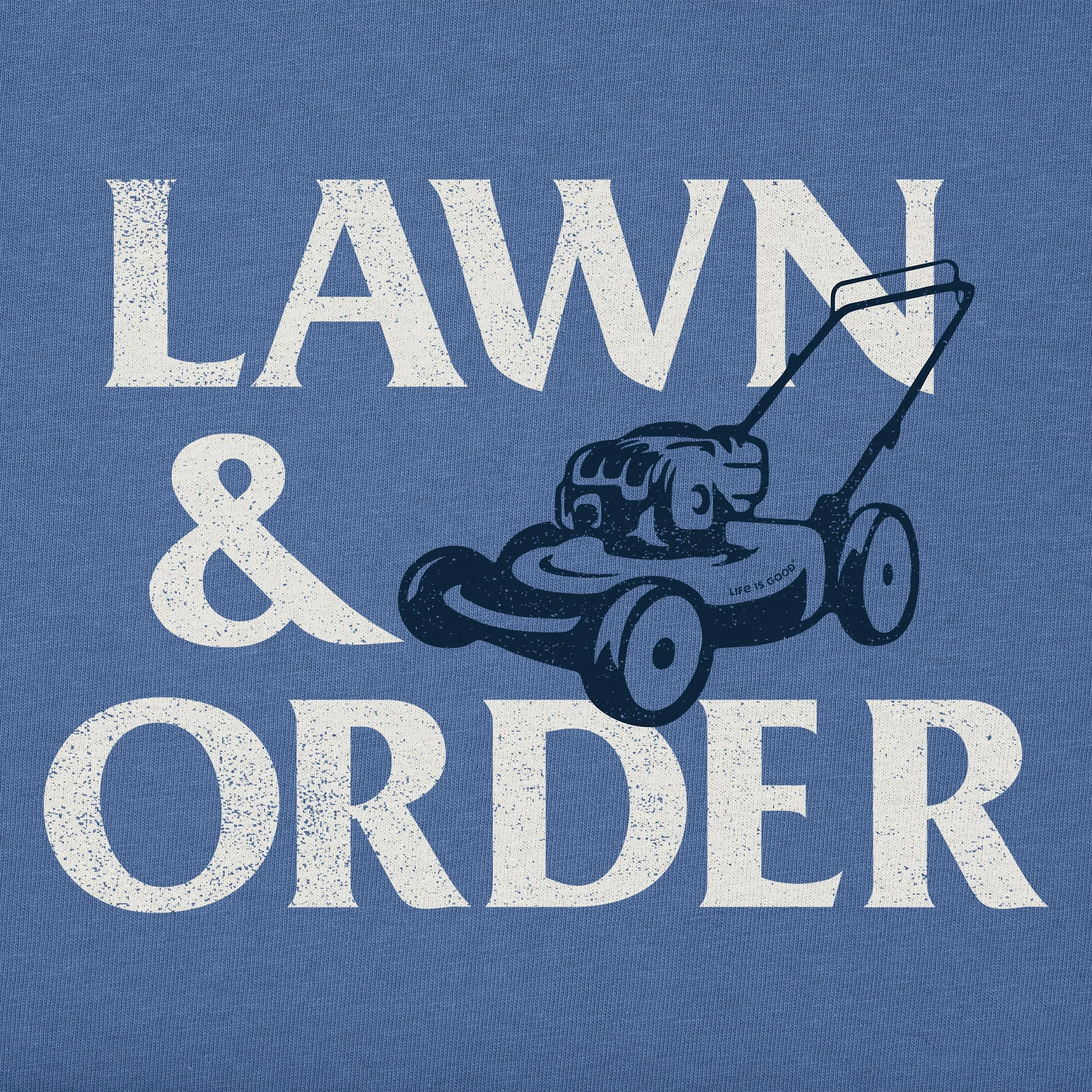 Men's Lawn and Order Logo Short Sleeve Tee Life is Good